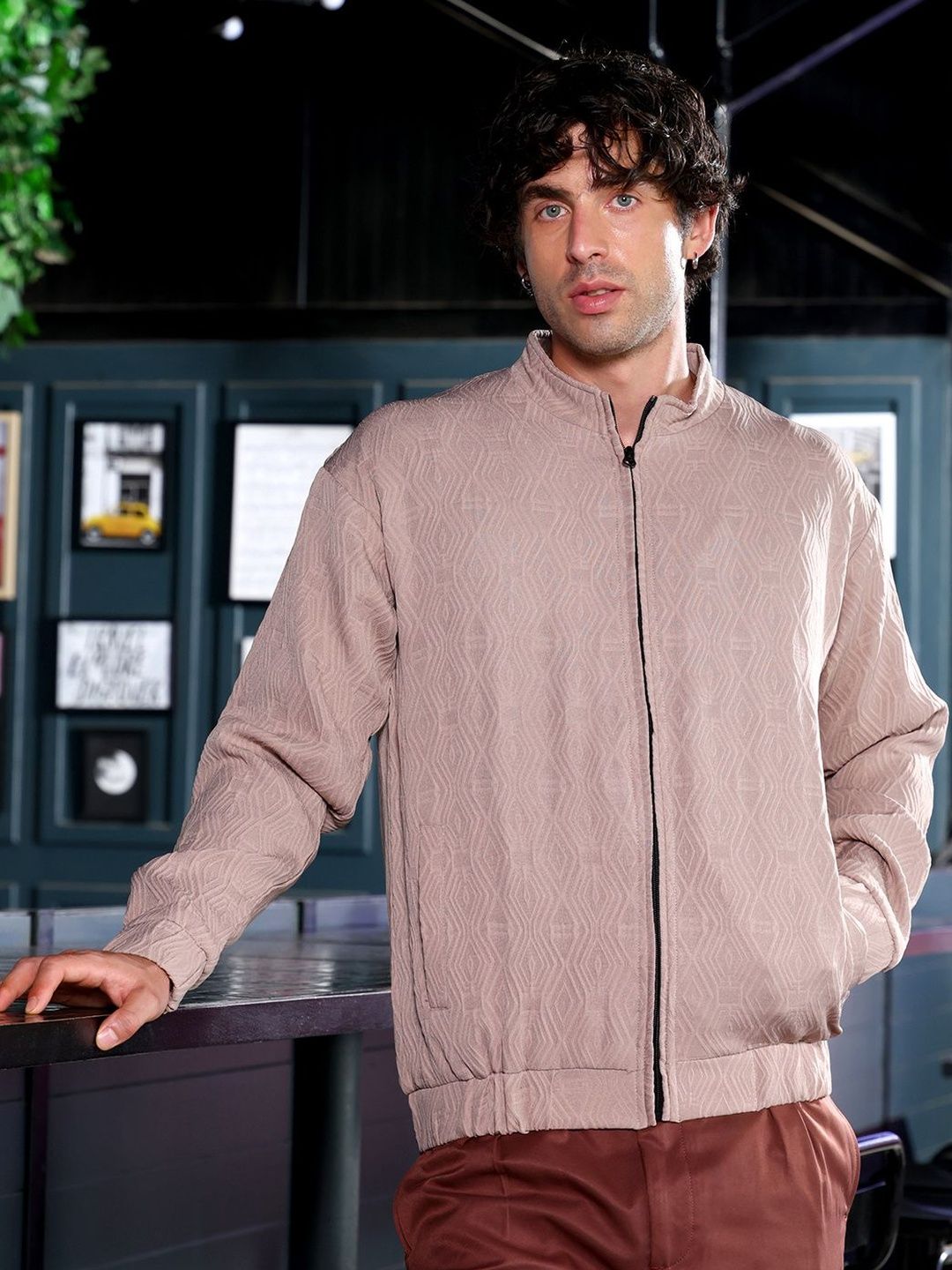 CAHOOT Geometric Self Design Jacket
