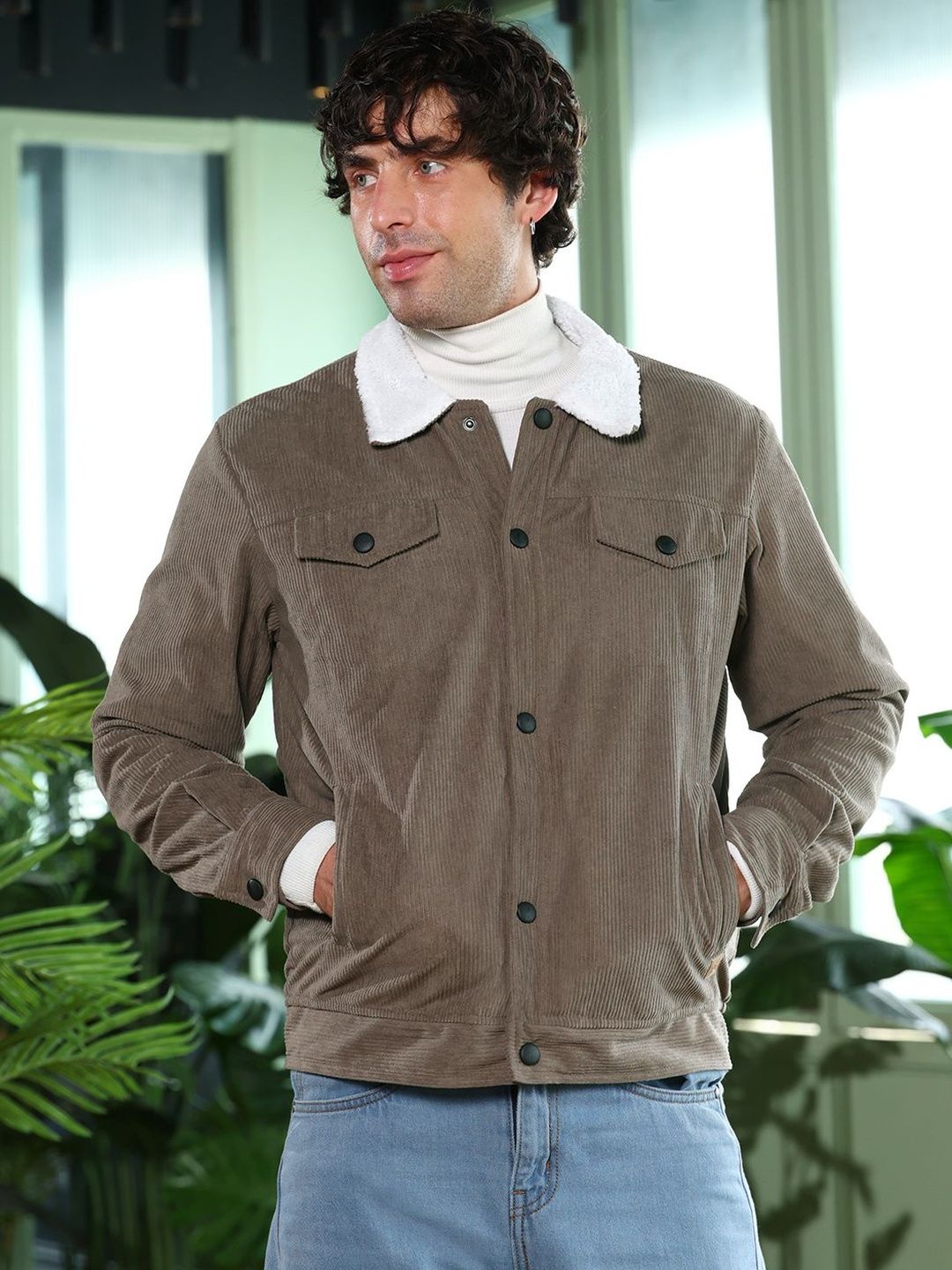 CAHOOT Men Corduroy Lightweight Jacket