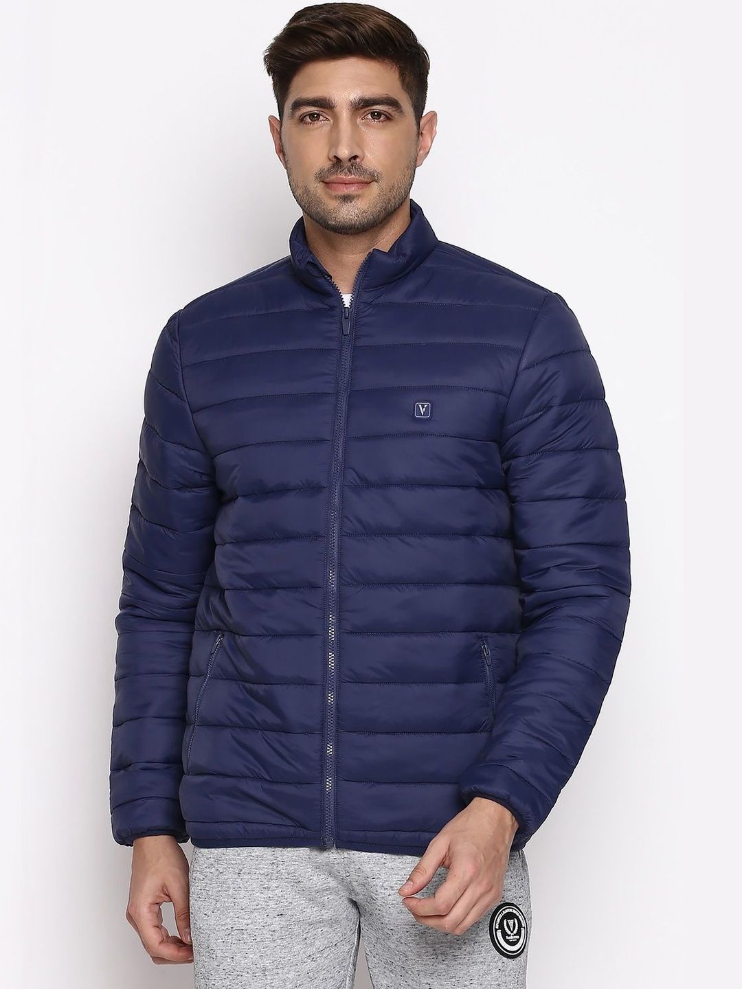 Van Heusen Innerwear Men Geometric Open Front Jacket