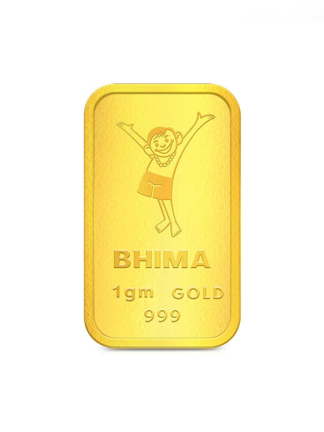 BHIMA Floral 24K 999 Purity Gold Bar 1 gram