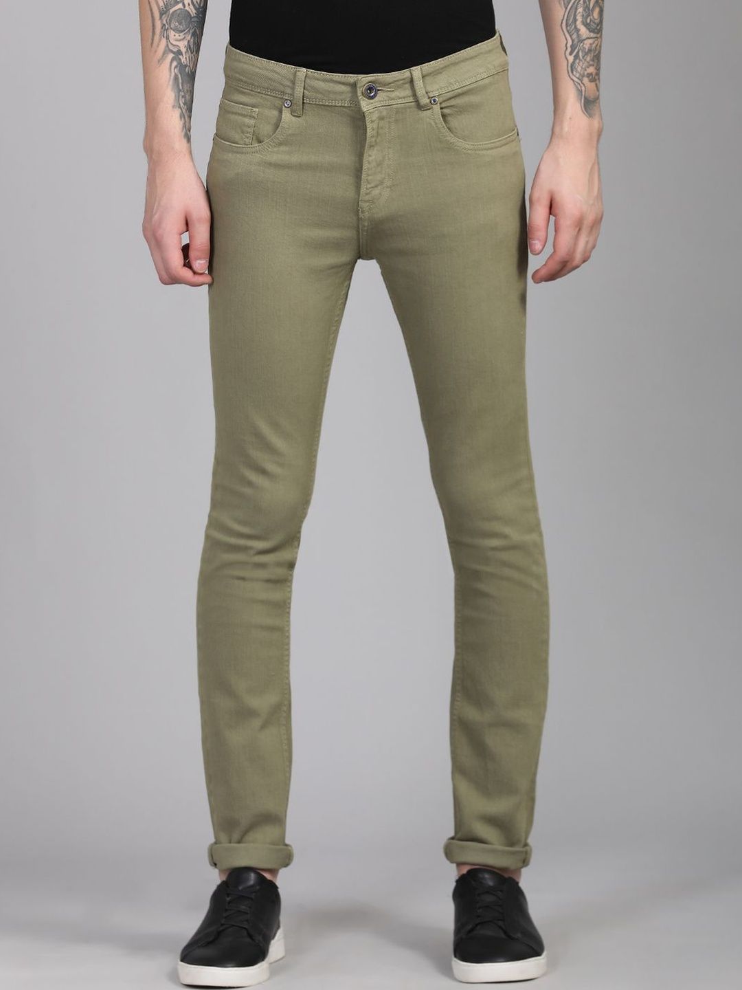 TRIGGER Men Slim Fit Mid-Rise Stretchable Jeans