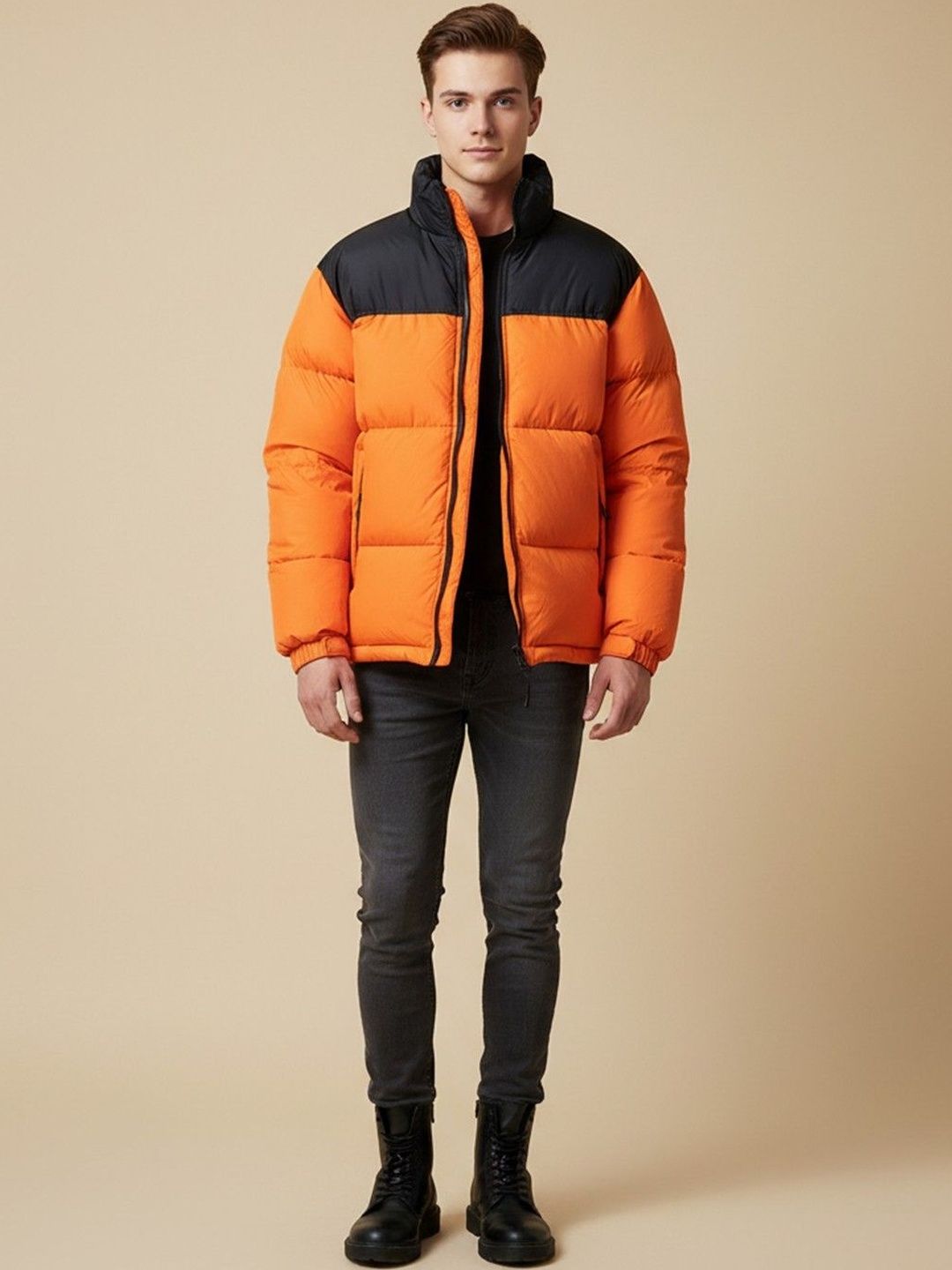 Mast & Harbour Men Colourblocked Padded Jacket