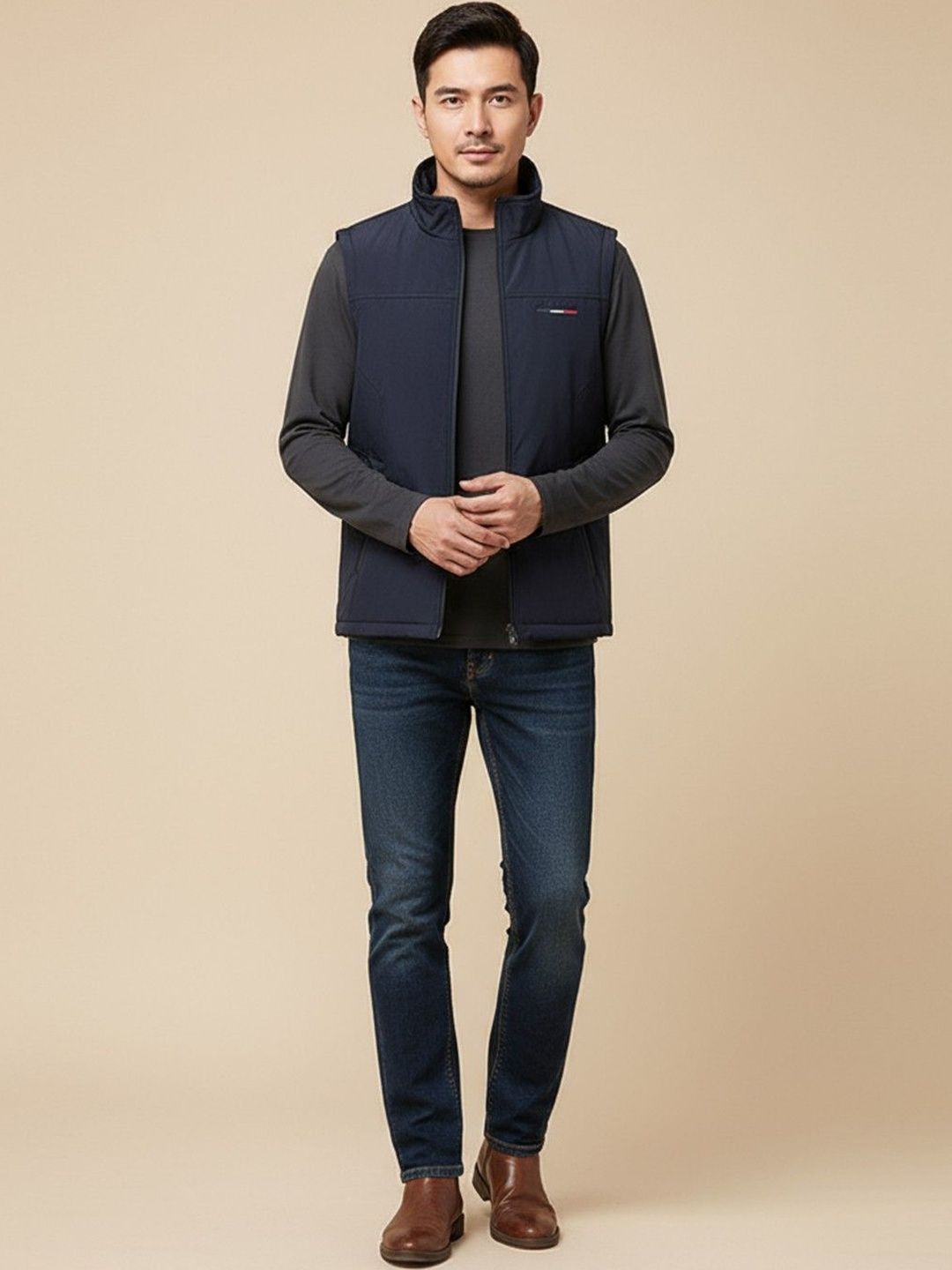 Mast & Harbour Stand Collar Bomber Jacket