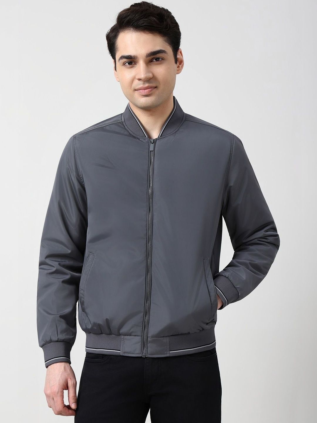 Peter England Casuals Men Open Front Jacket