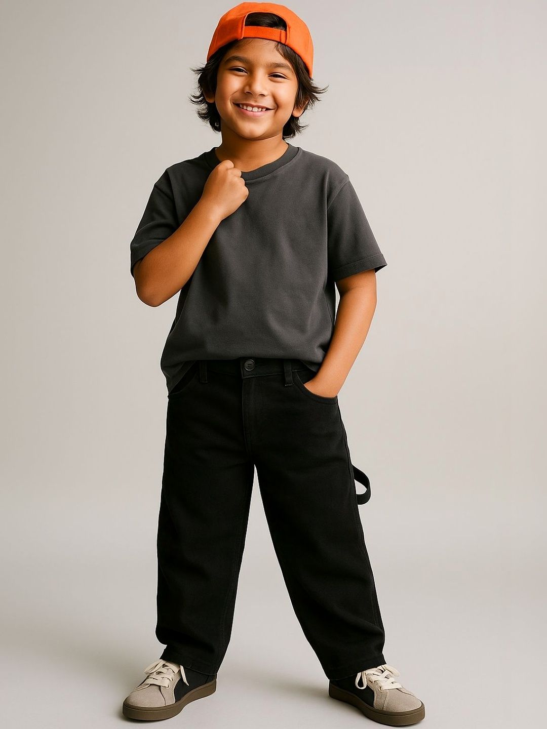 TALES & STORIES Boys Regular Fit Mid-Rise Stretchable Jeans