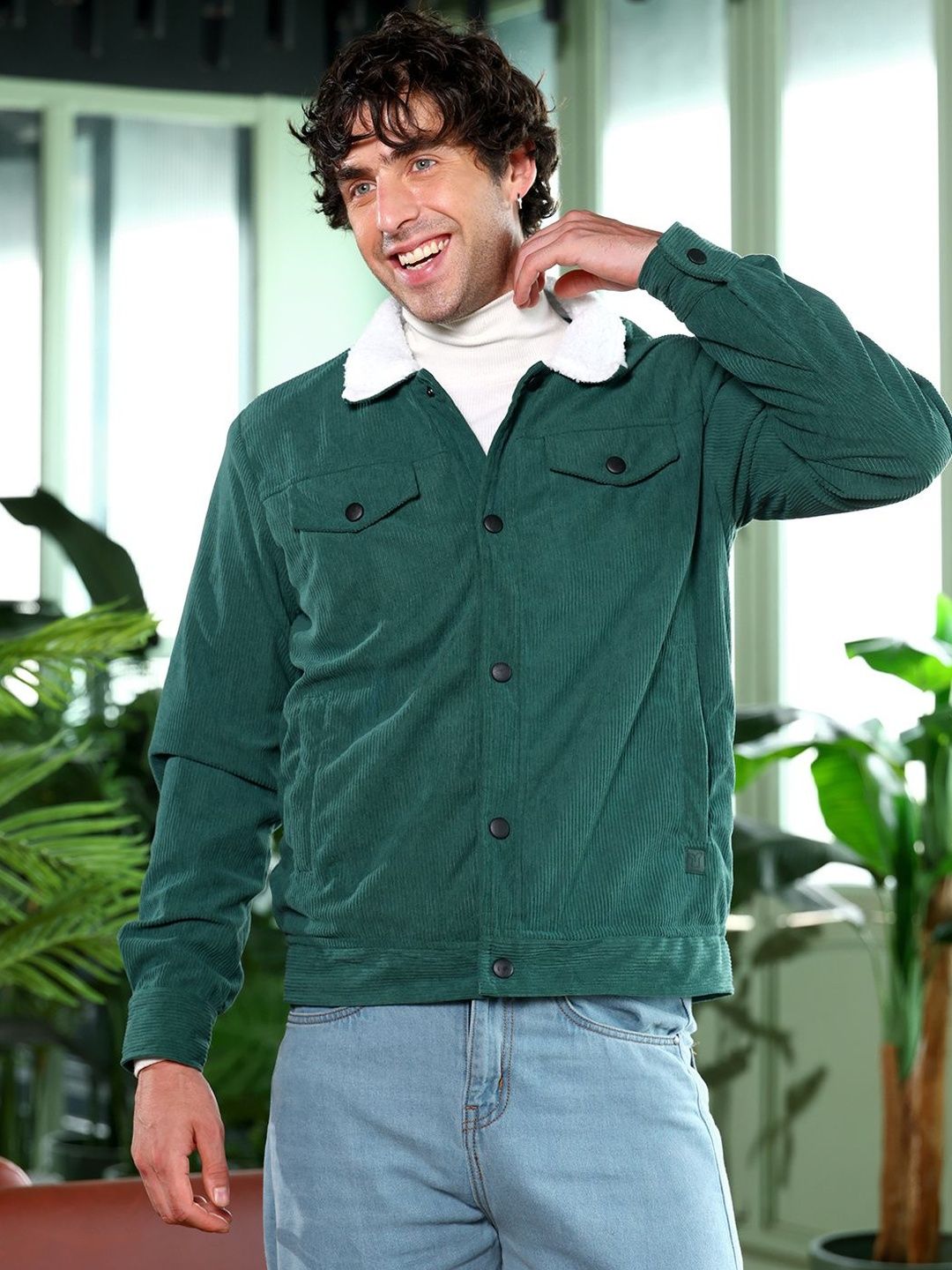 CAHOOT Men Corduroy Lightweight Jacket