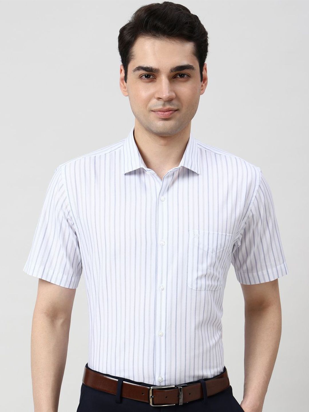 Peter England Peter England Men Striped Formal Shirt
