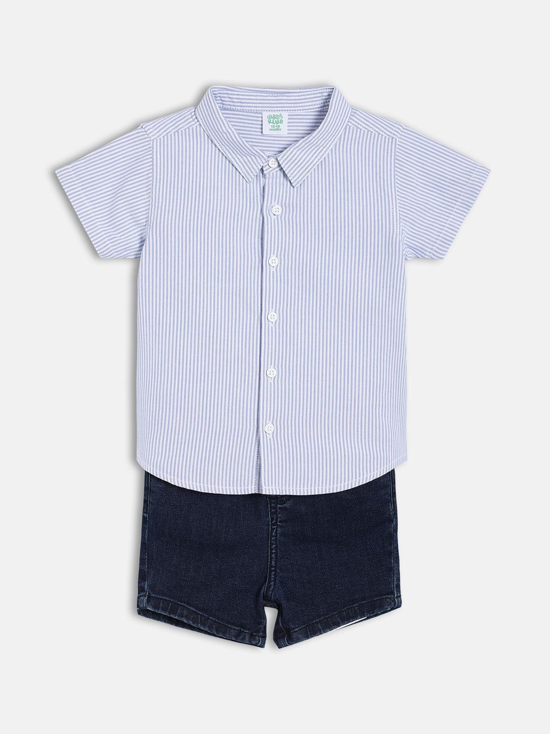 MINI KLUB Boys Striped Shirt with Shorts