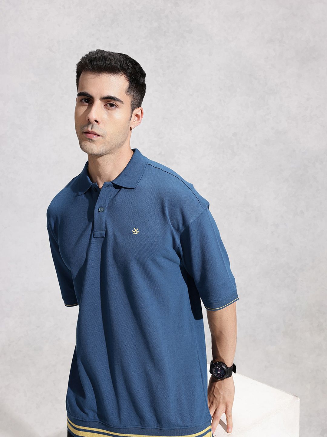 WROGN Polo Collar Pure Cotton T-shirt