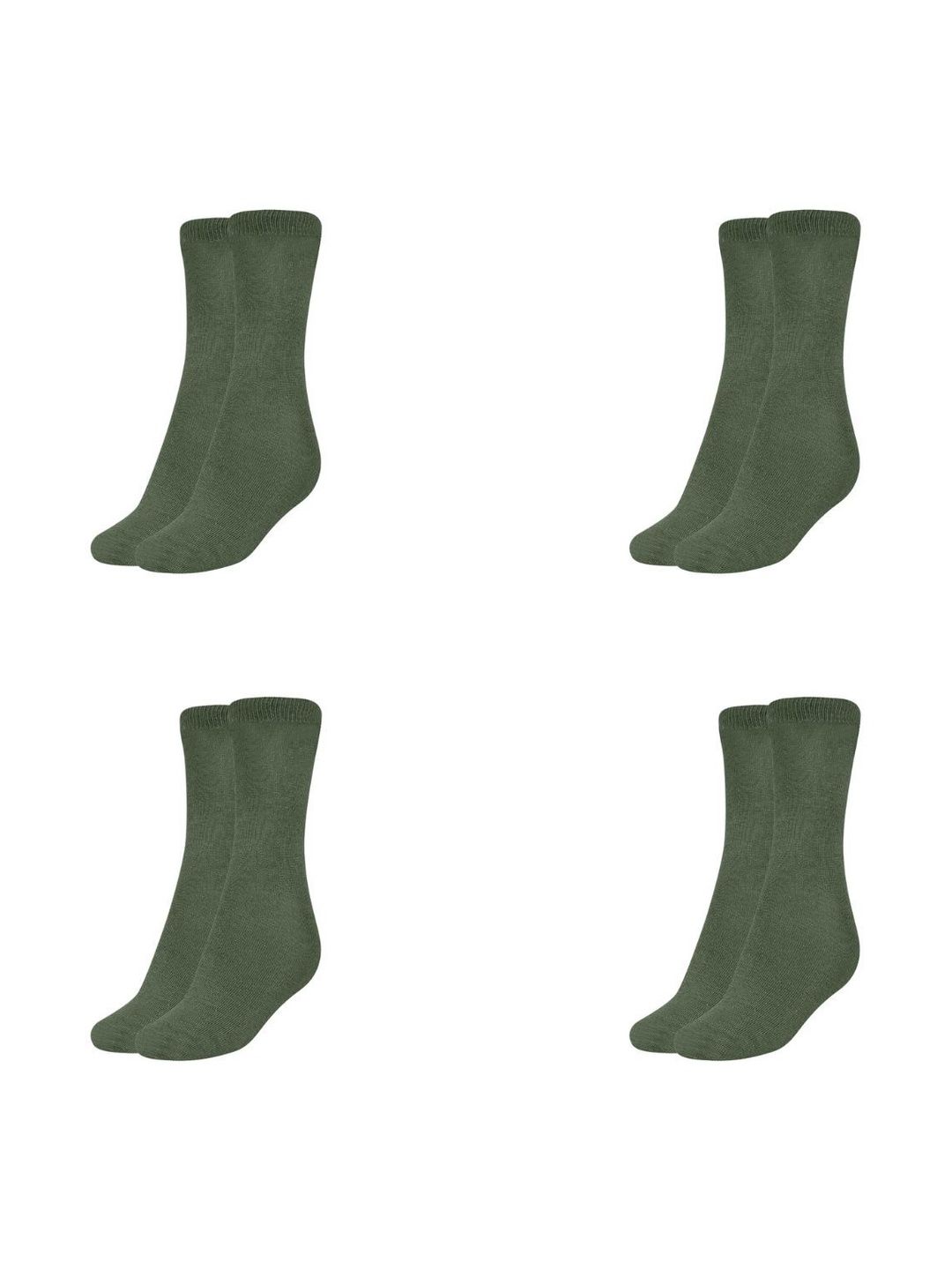 MUKHAKSH Men Pack Of 4 Cotton Calf-Length Socks
