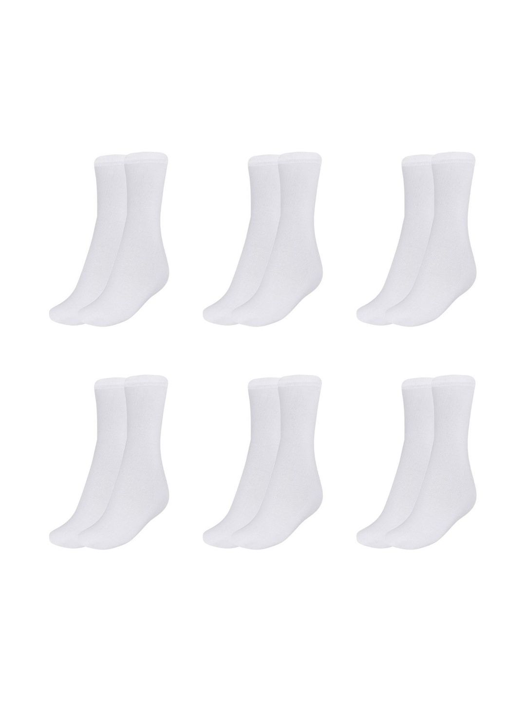 MUKHAKSH Men Pack Of 6 Pure Cotton Calf-Length Socks