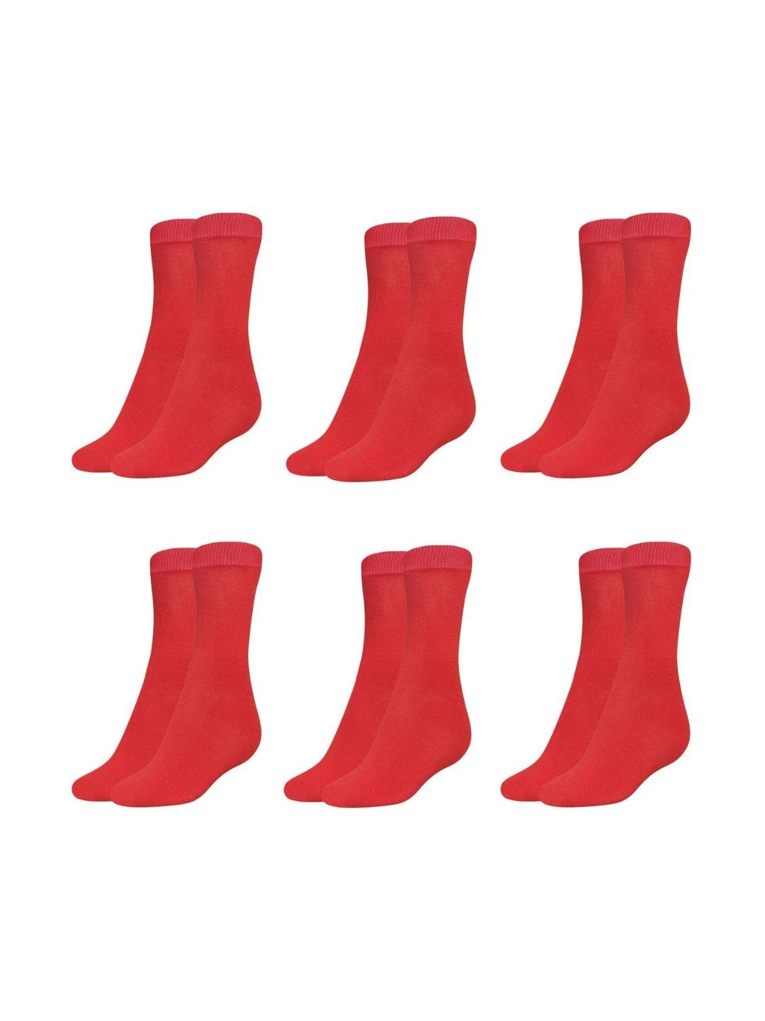 MUKHAKSH Men Pack Of 6 Pure Cotton Calf-Length Socks