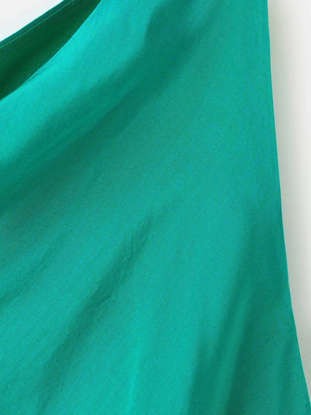 Cowl Neck Satin Maxi Dress