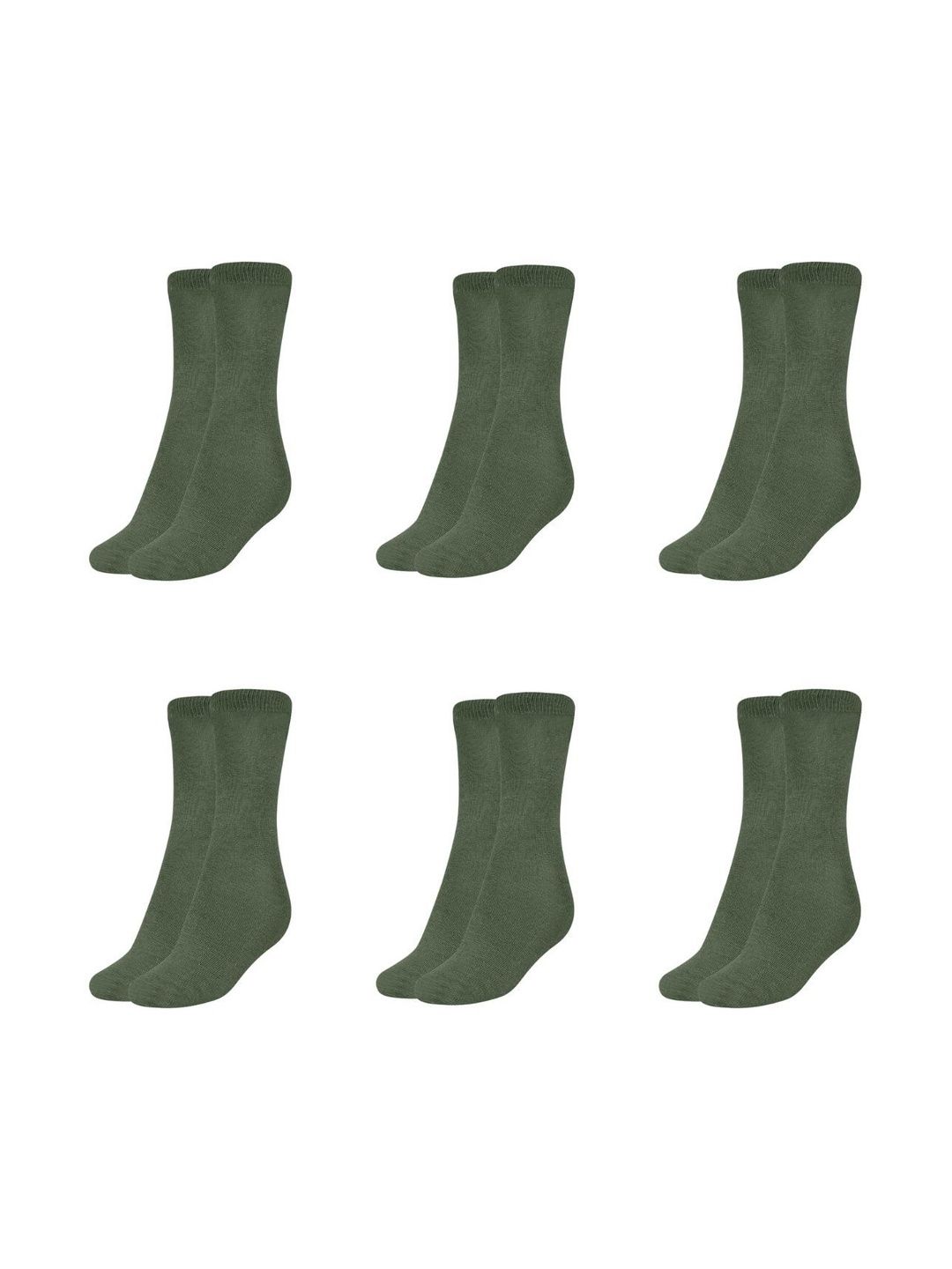 MUKHAKSH Men Pack Of 6 Pure Cotton Calf-Length Socks