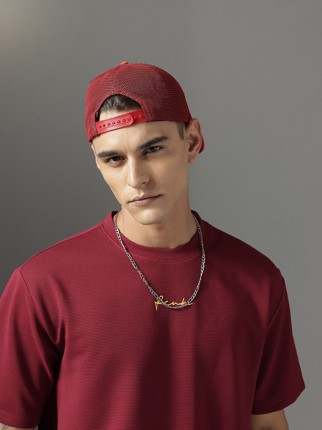 FCUK Self-Design Raglan Sleeves Relaxed Fit T-shirt