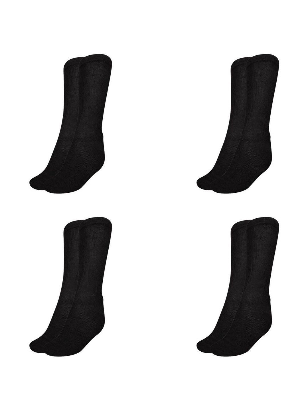 MUKHAKSH Men Pack Of 4 Cotton Calf-Length Socks