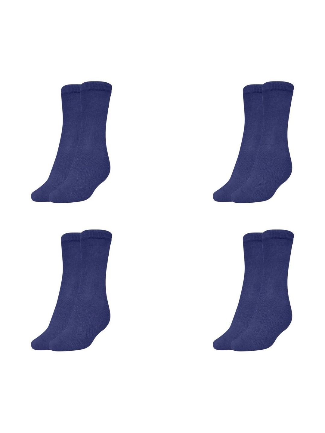 MUKHAKSH Men Pack Of 4 Striped Pure Cotton Calf-Length Socks