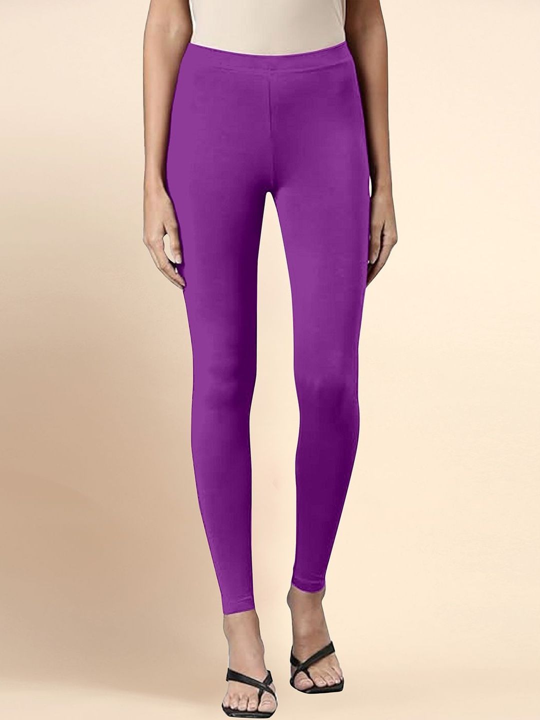 Trendmalls Women's Mid-Rise Ankle-Length Leggings
