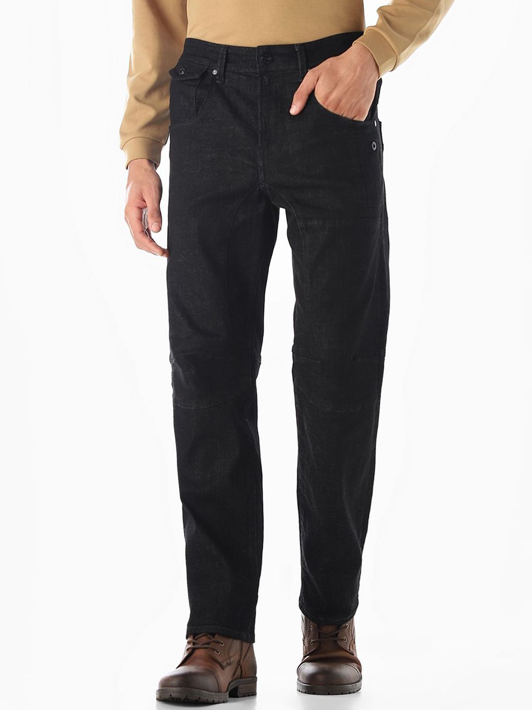 Tapered Fit Low-Rise Stretchable Jeans