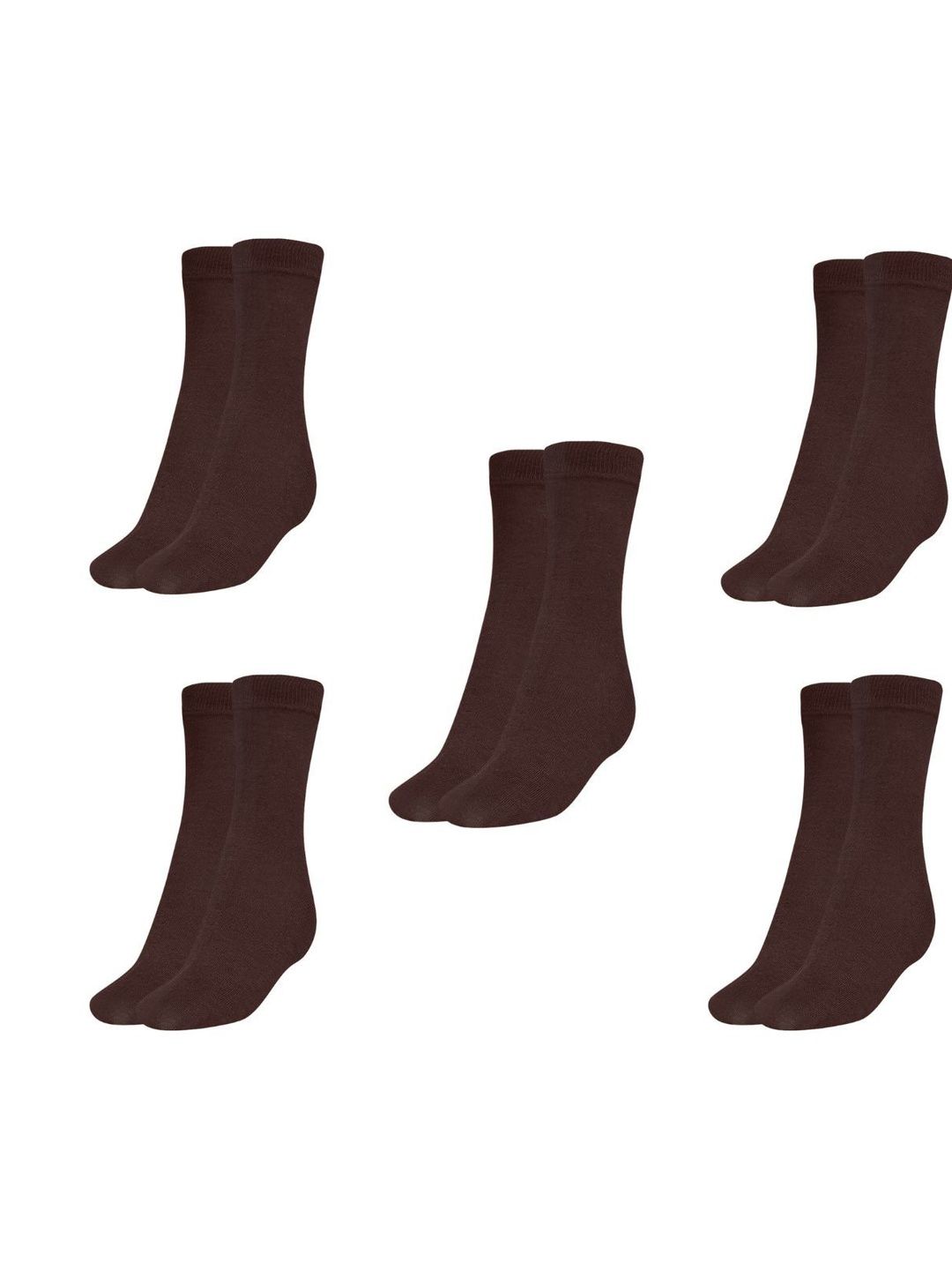 MUKHAKSH Men Pack Of 5 Cotton Calf-Length Socks