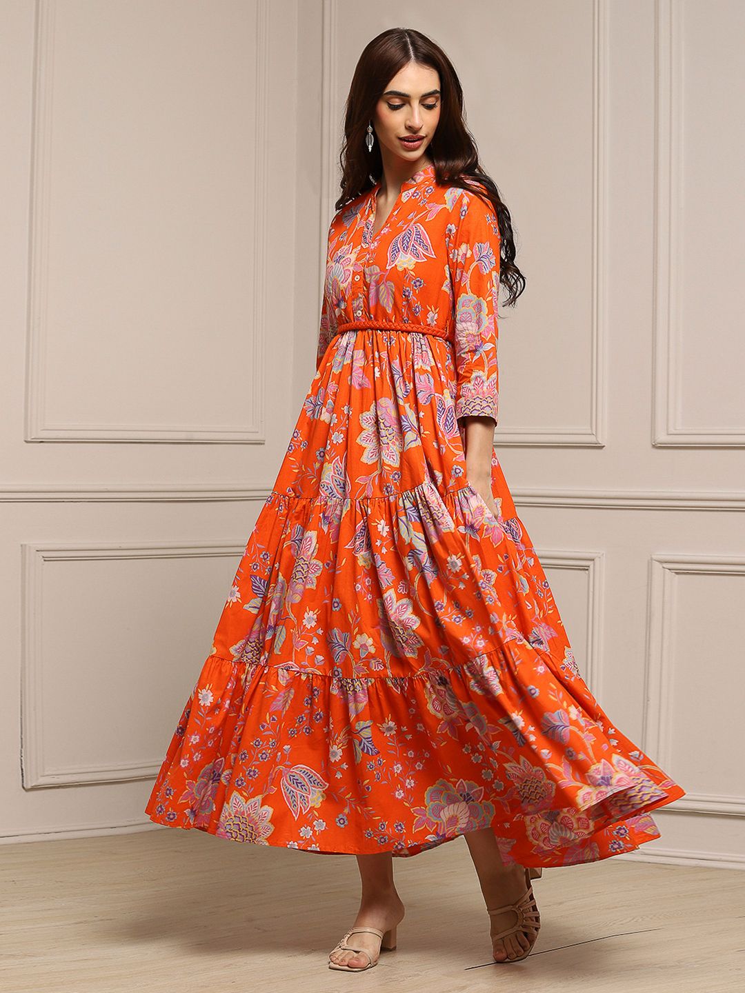 chinese dress ladies Buy BIBA Women's Cotton Bubble Hem Knee-Long Dress at Amazon.in