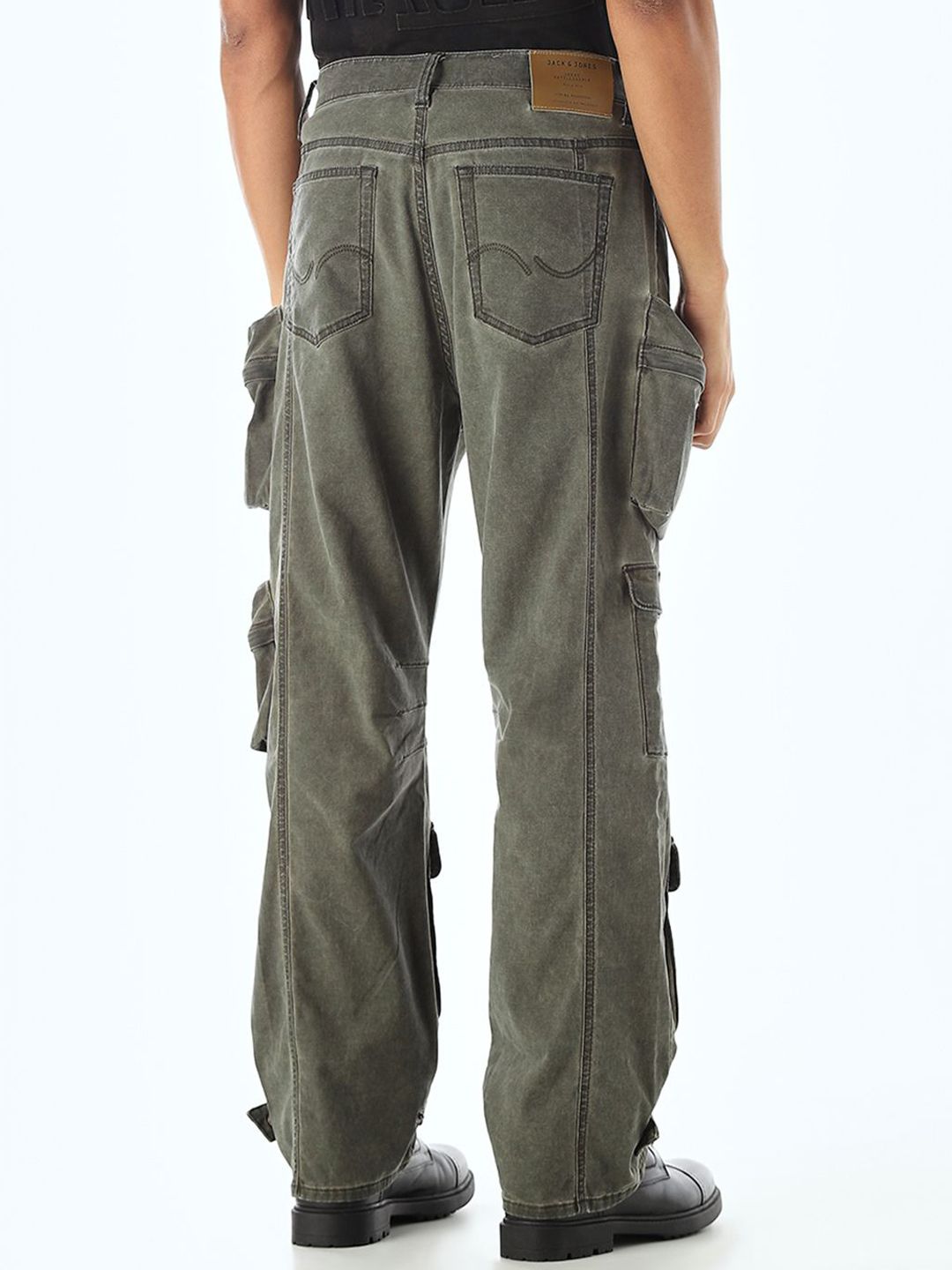 Solid Wide Leg High-Rise Light Fade Stretchable Jeans