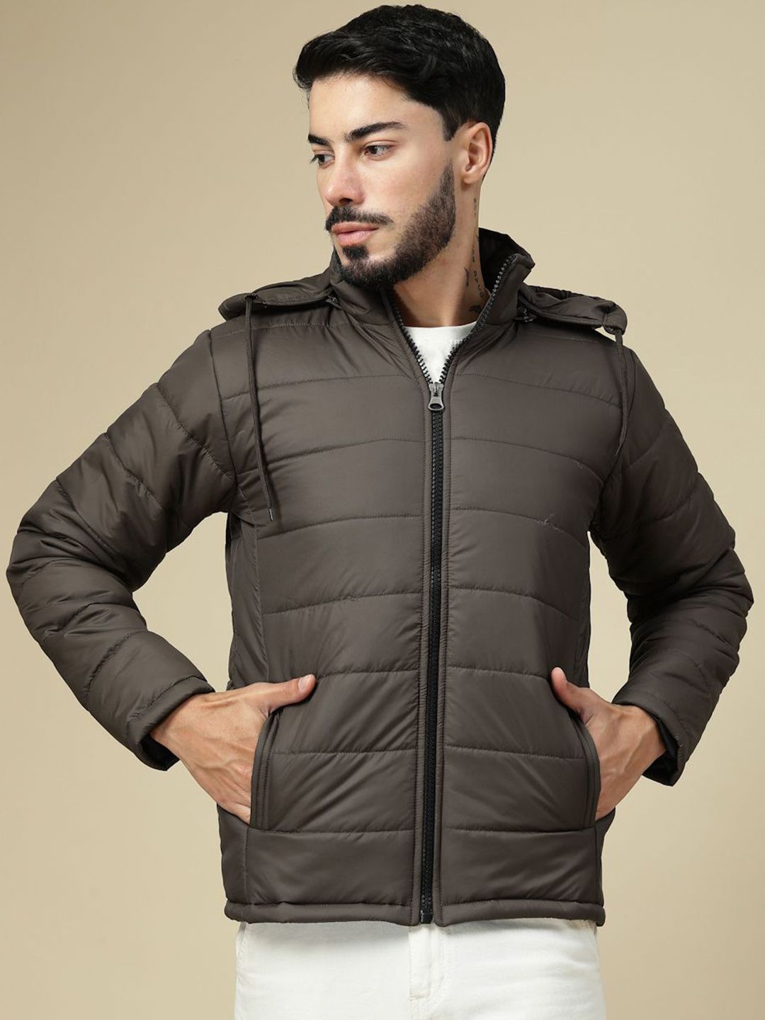 KLOTTHE Hooded Quilted Jacket