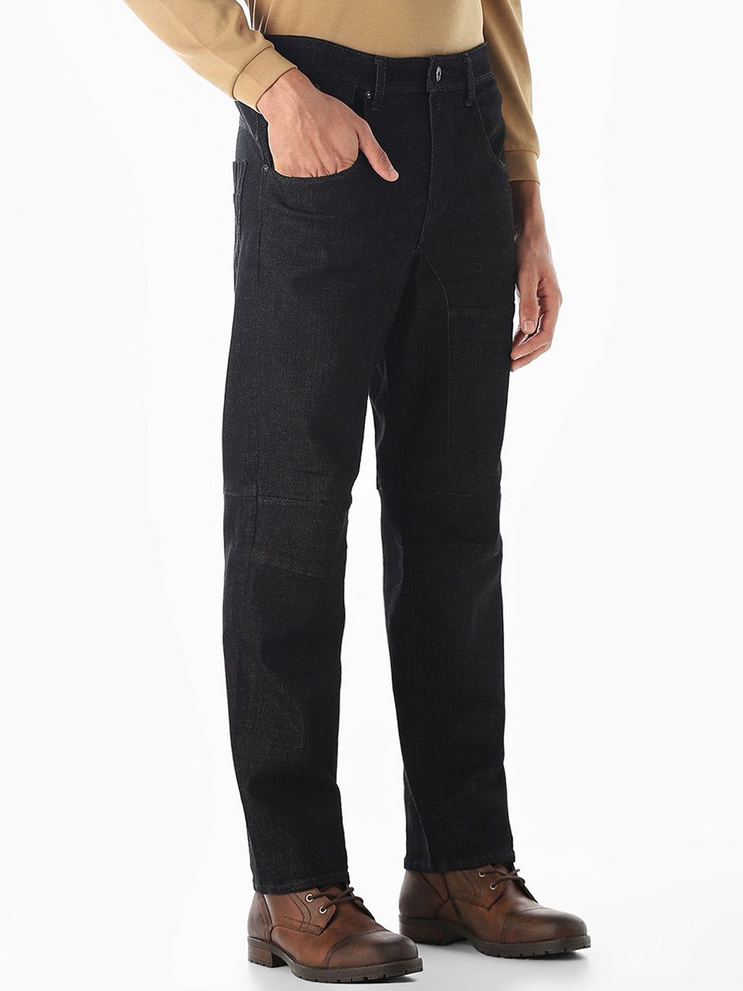 Tapered Fit Low-Rise Stretchable Jeans