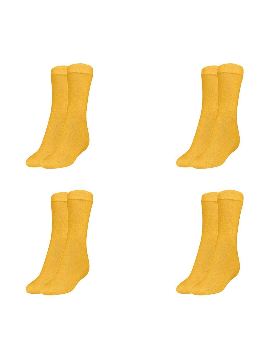 MUKHAKSH Men Pack Of 4 Pure Cotton Calf-Length Socks