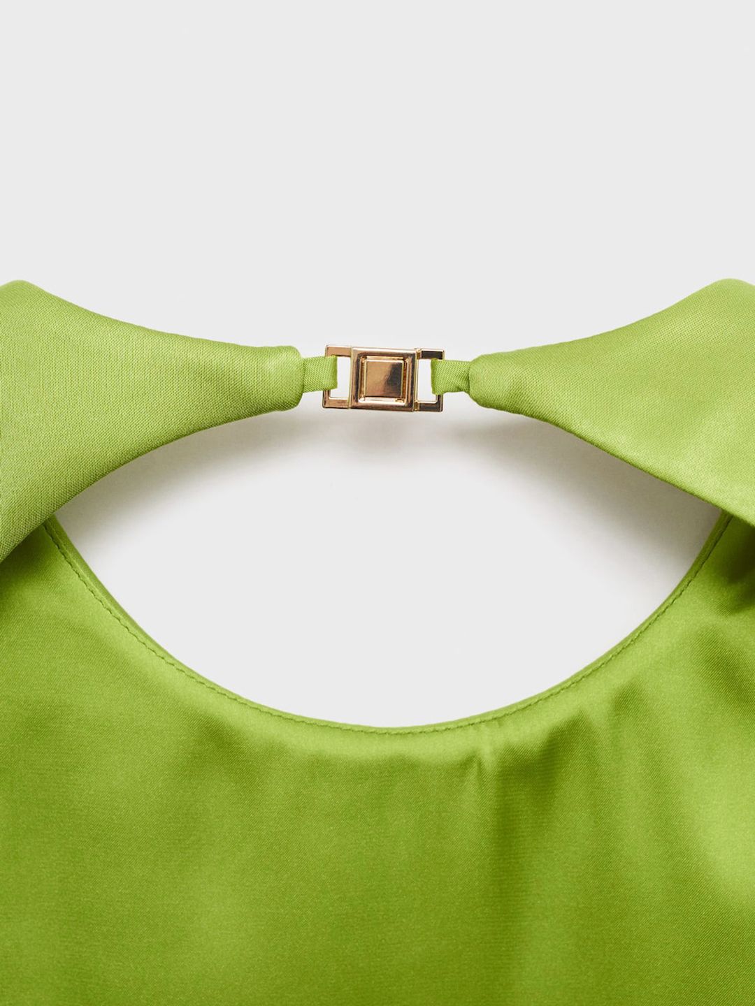 Backless Satin Shift Dress