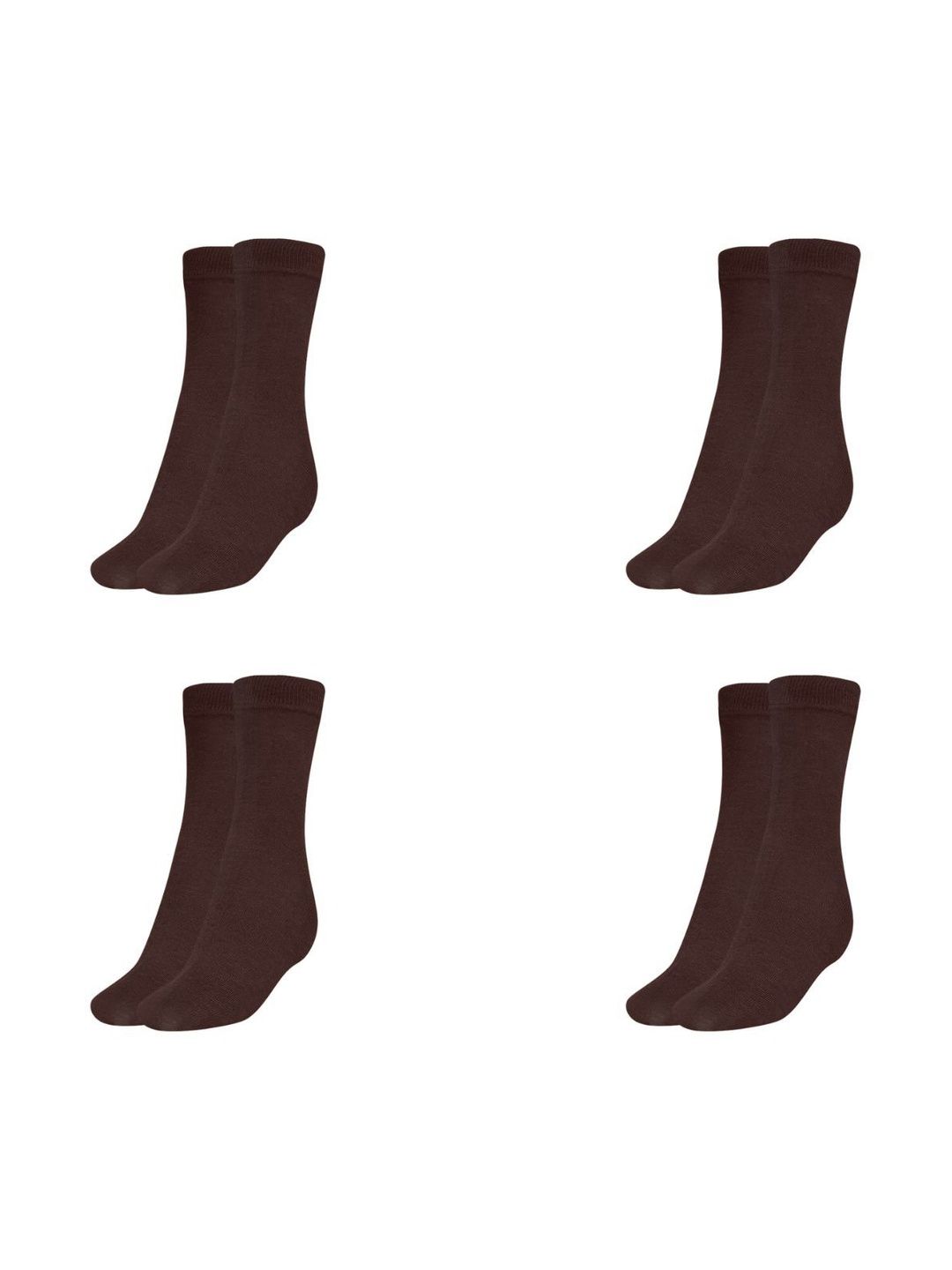 MUKHAKSH Men Pack Of 4 Pure Cotton Calf-Length Socks