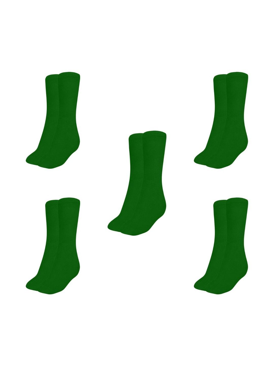 MUKHAKSH Men Pack Of 5 Cotton Calf-Length Socks