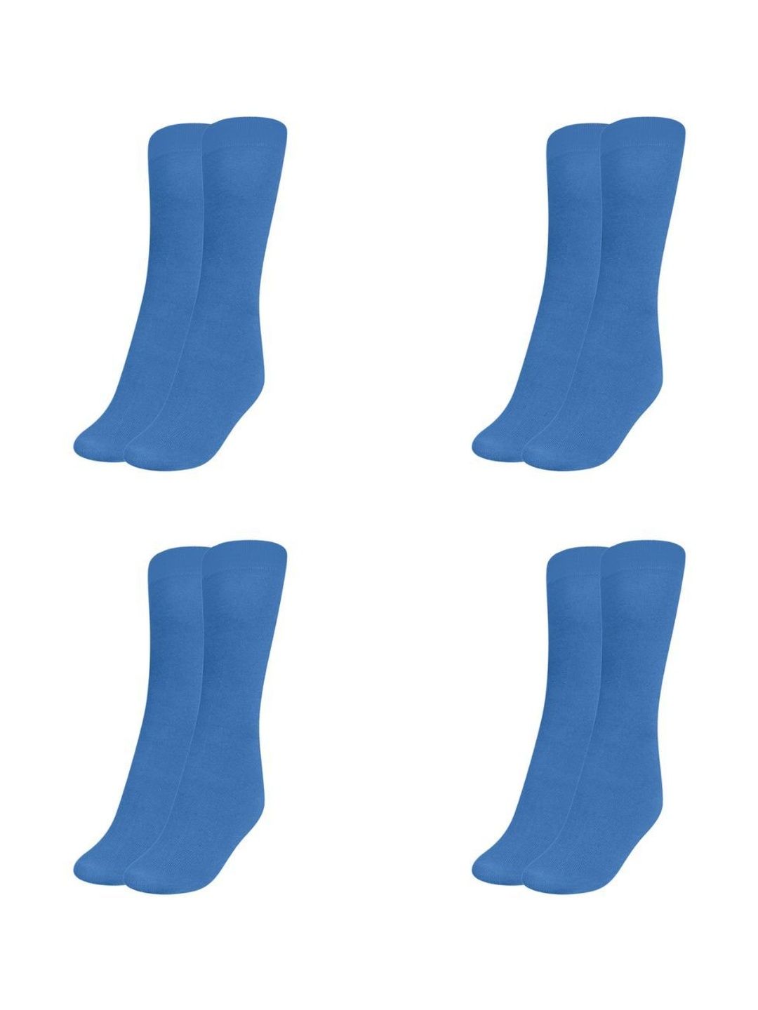 MUKHAKSH Men Pack Of 4 Cotton Calf-Length Socks