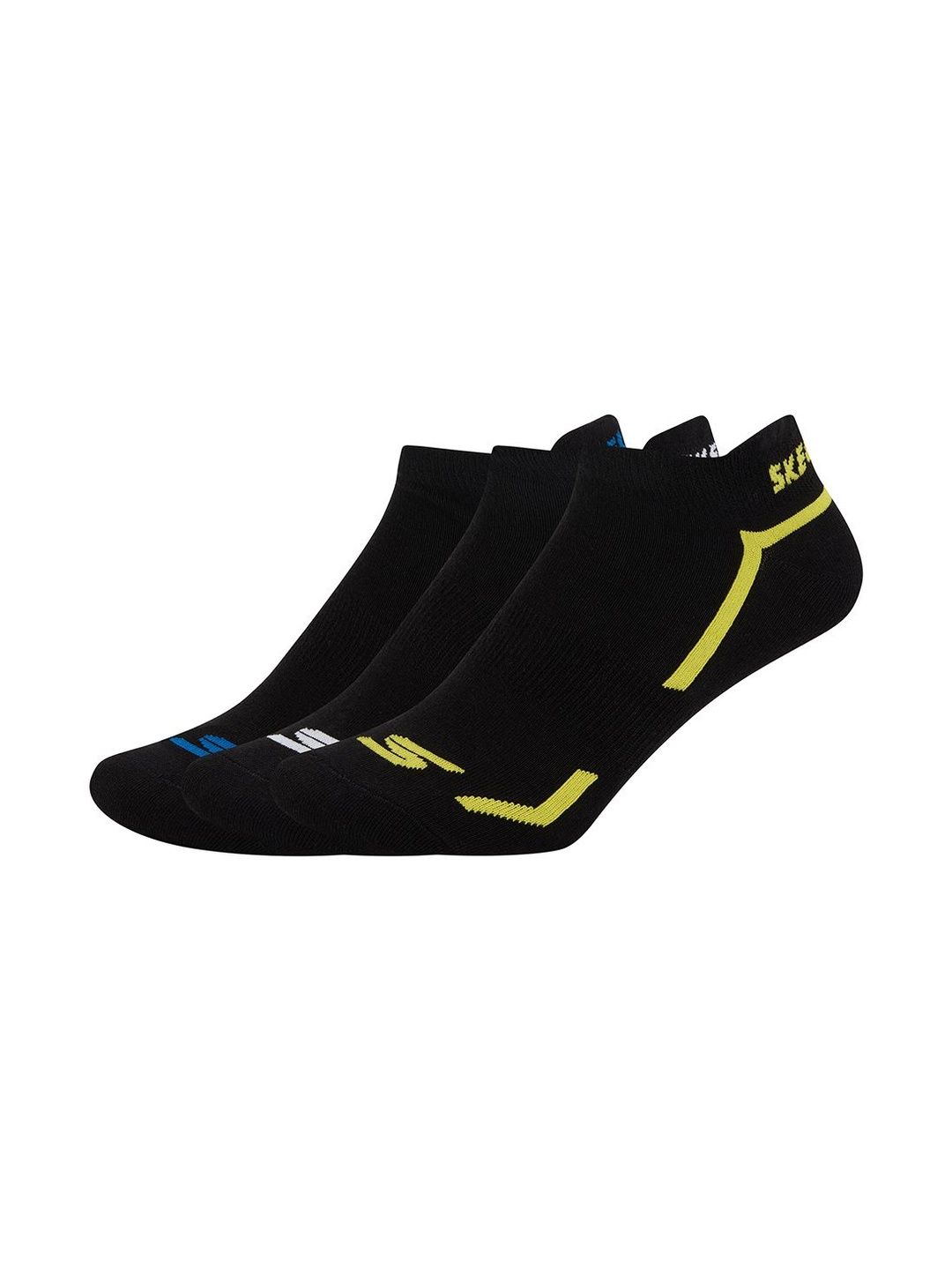 Skechers Men Pack Of 3 Printed Cotton Ankle Length Socks
