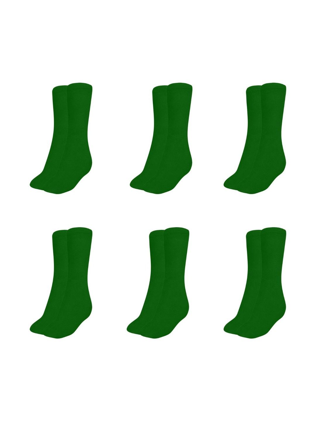 MUKHAKSH Men Pack Of 6 Pure Cotton Calf-Length Socks