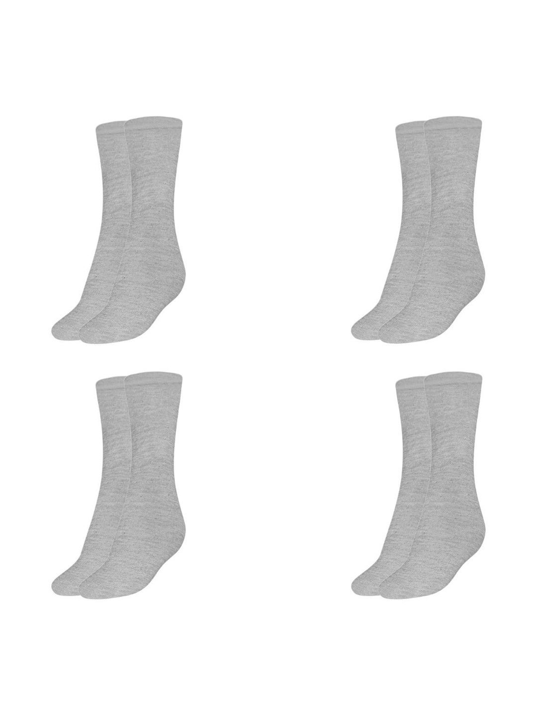 MUKHAKSH Men Pack Of 4 Cotton Calf-Length Socks