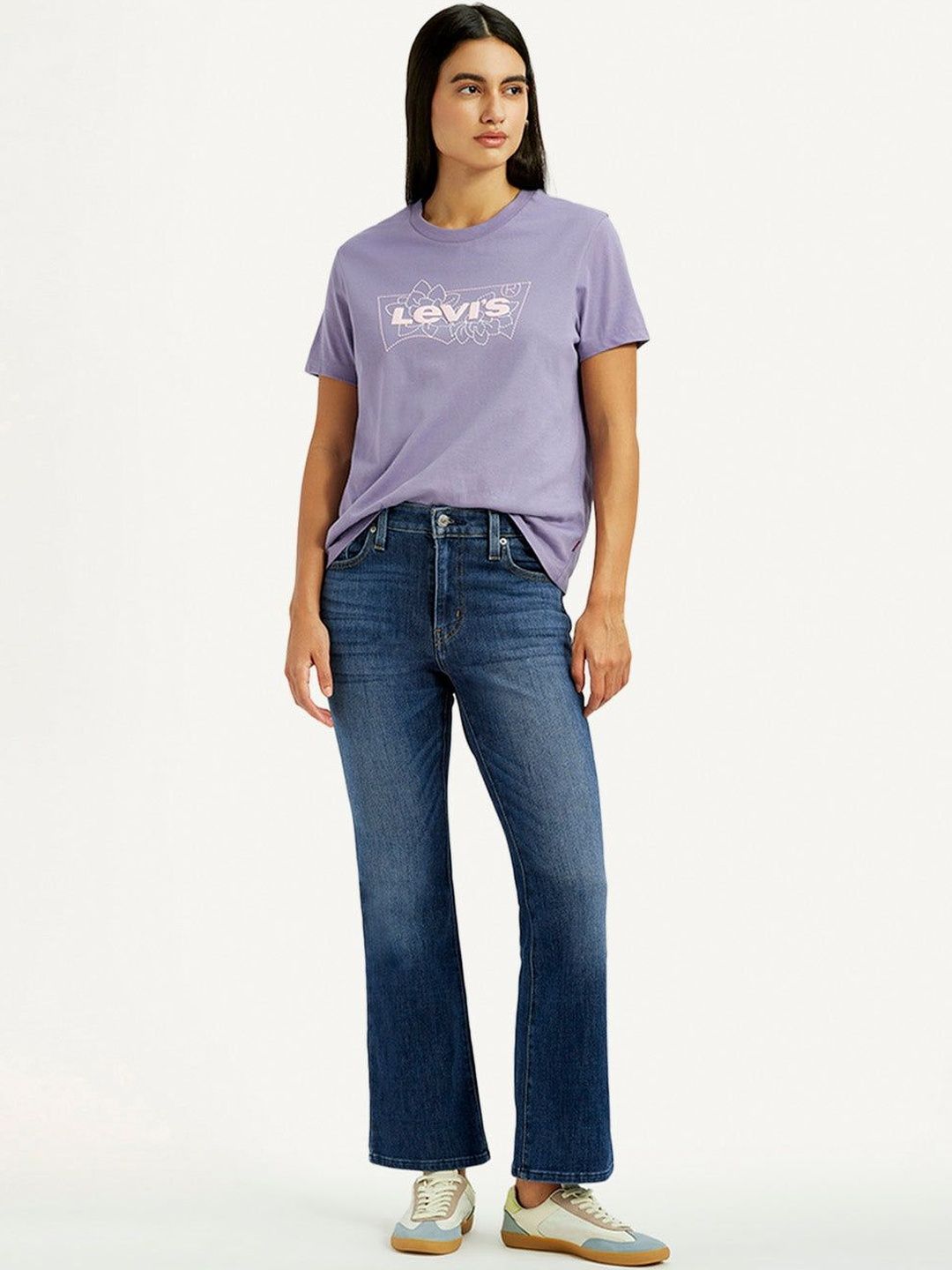 725 Blue Bootcut Fit High Rise Jeans