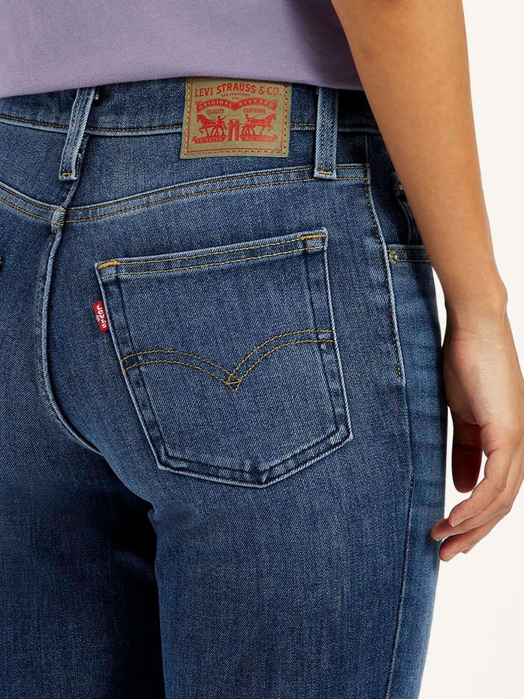 725 Blue Bootcut Fit High Rise Jeans