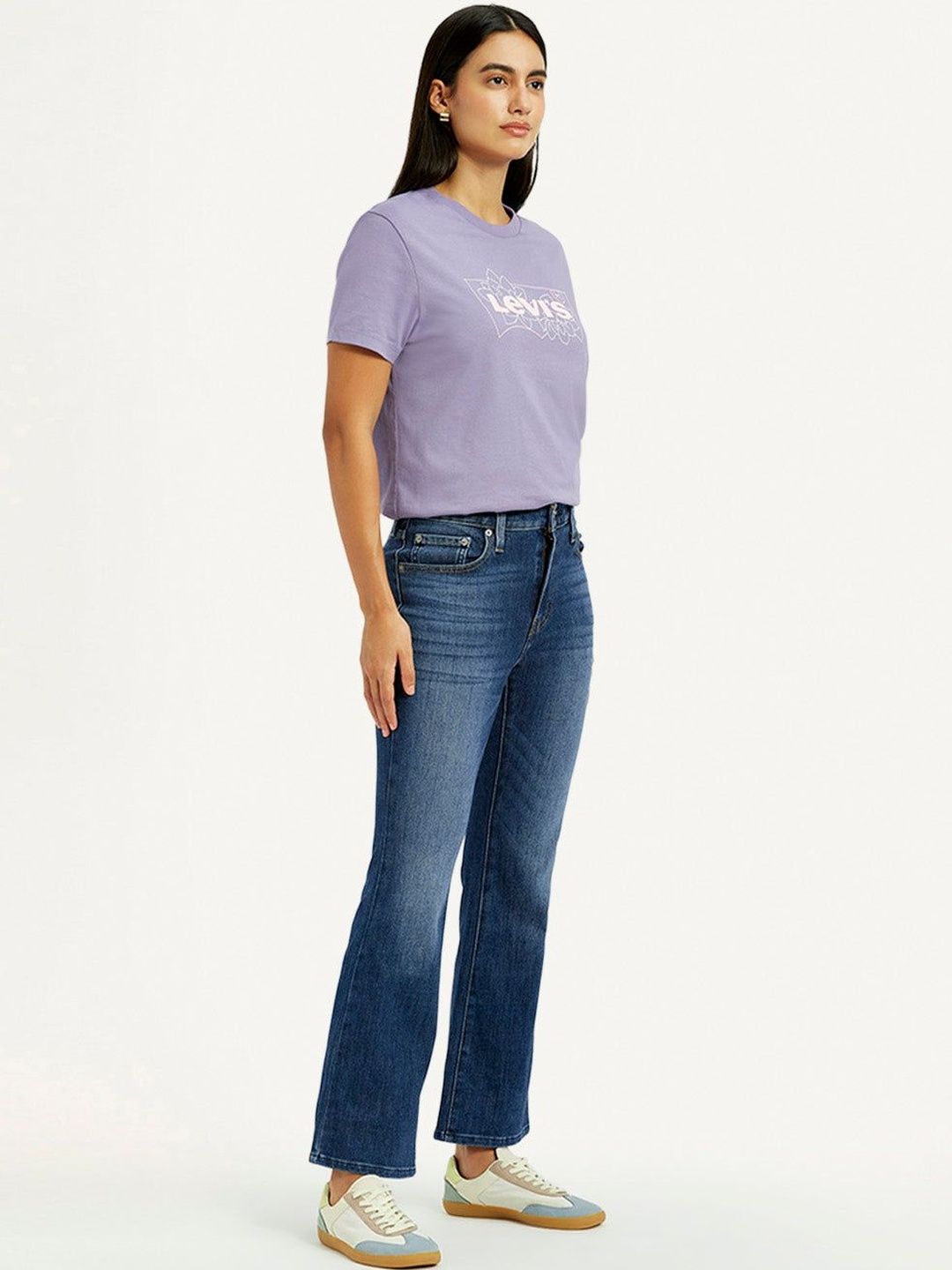 725 Blue Bootcut Fit High Rise Jeans