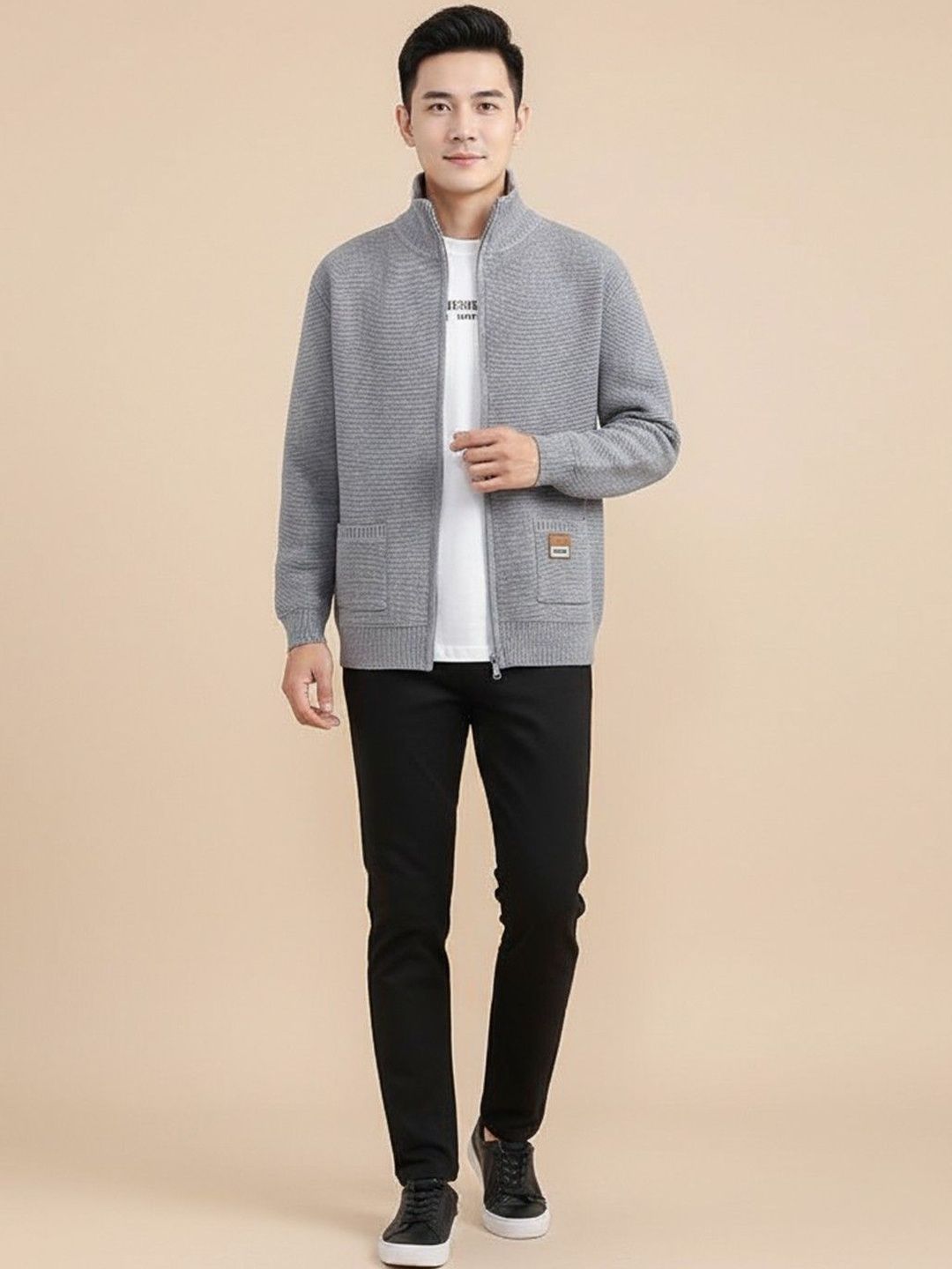 Mast & Harbour Men Knitted Jacket