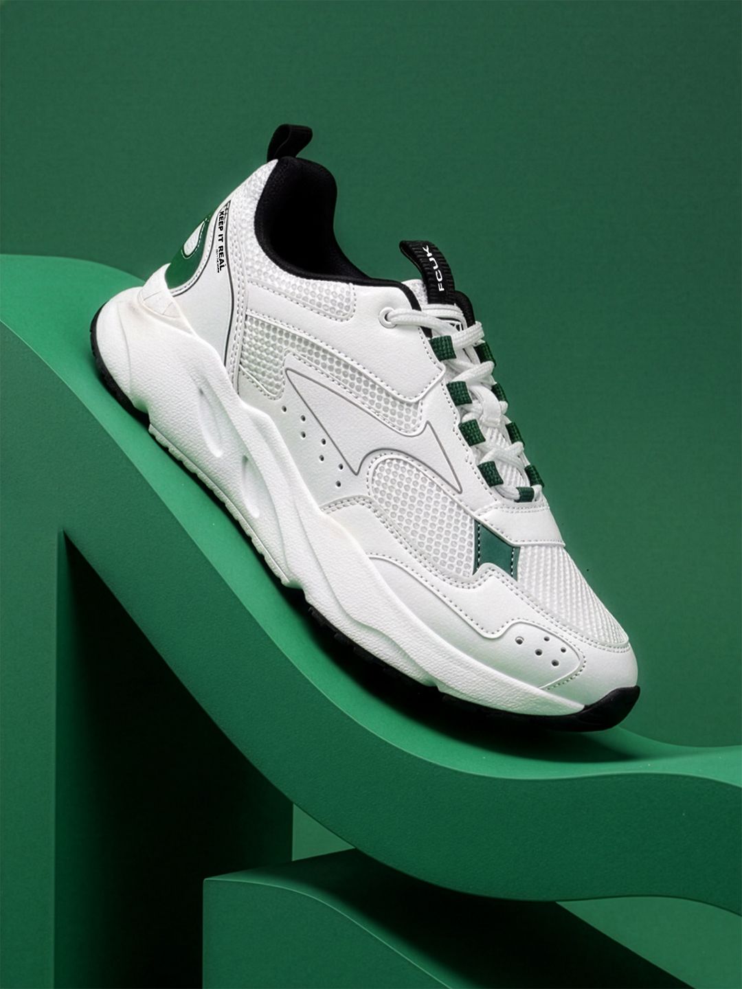 FCUK Men Colourblocked Sneakers