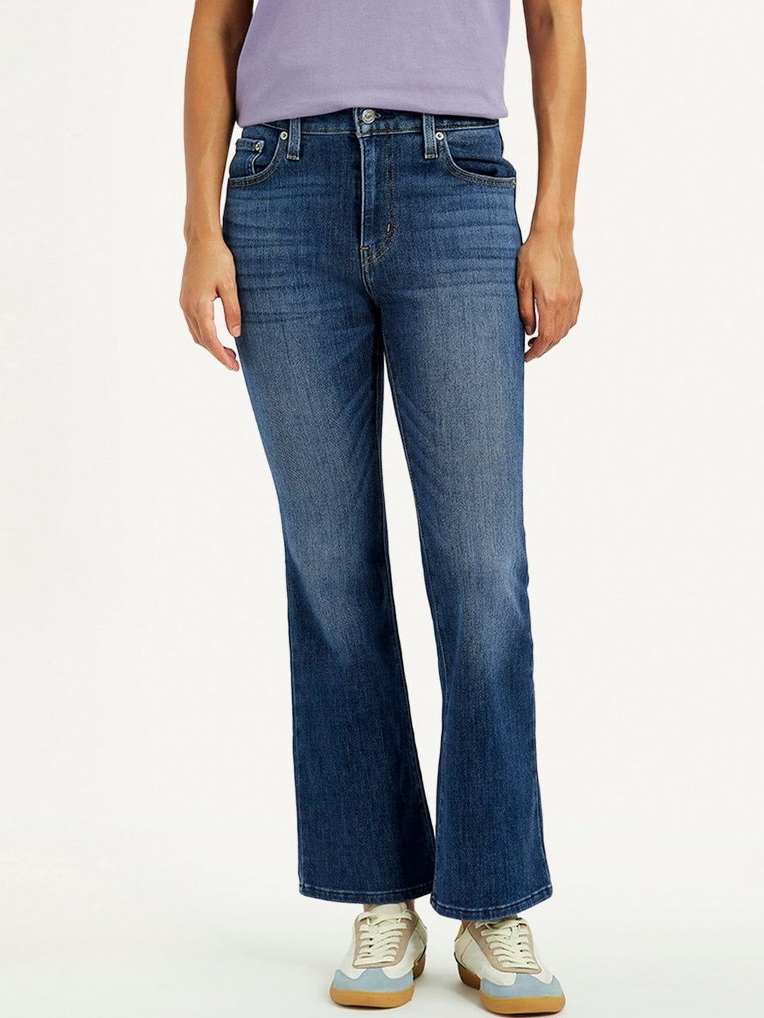 725 Blue Bootcut Fit High Rise Jeans