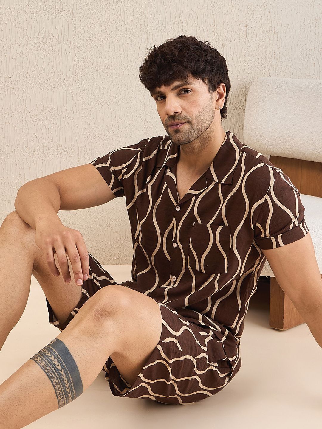 Sweet Dreams Men Printed Night suit