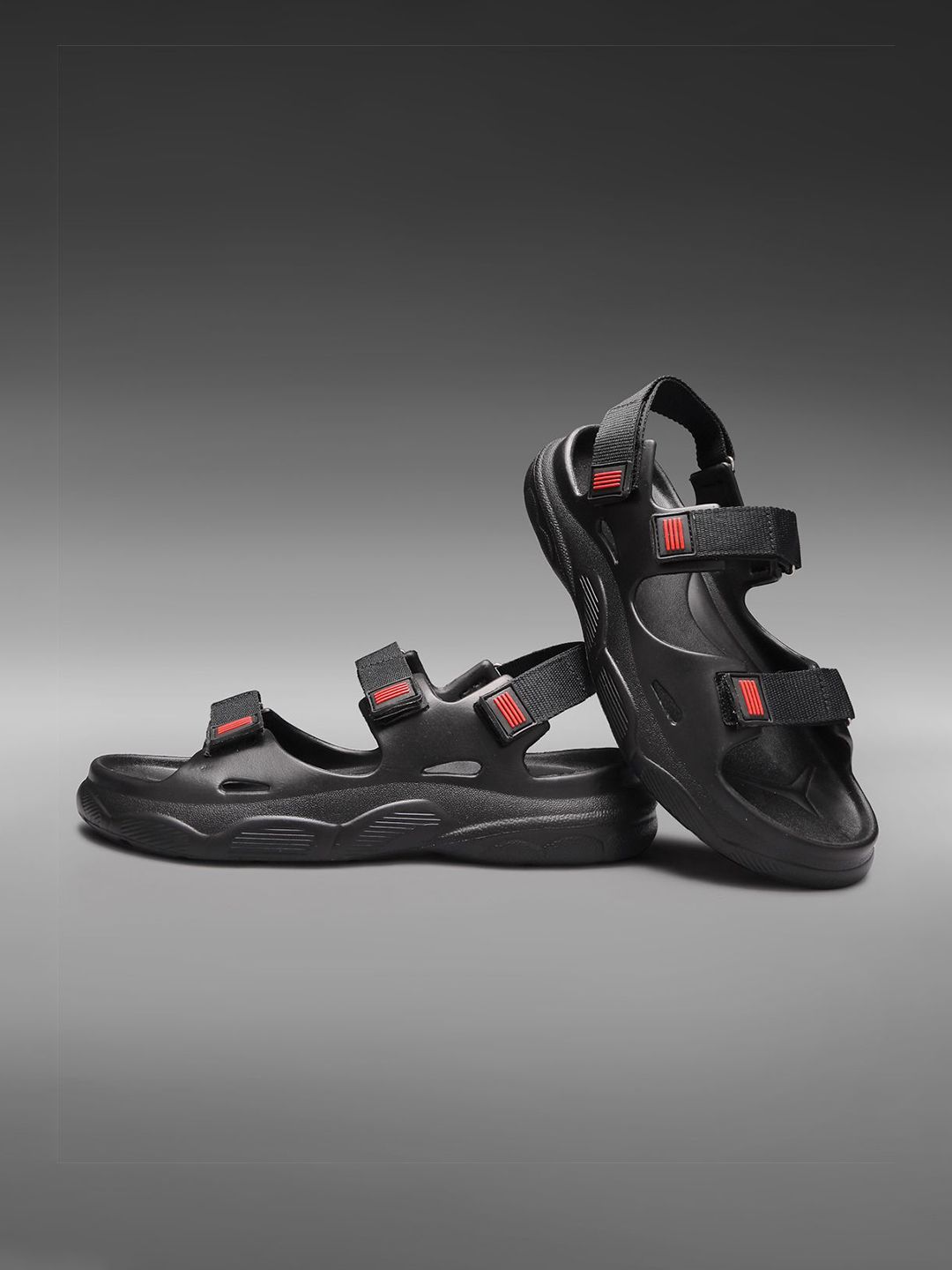 Athree Men Lightweight Velcro Sports Sandals