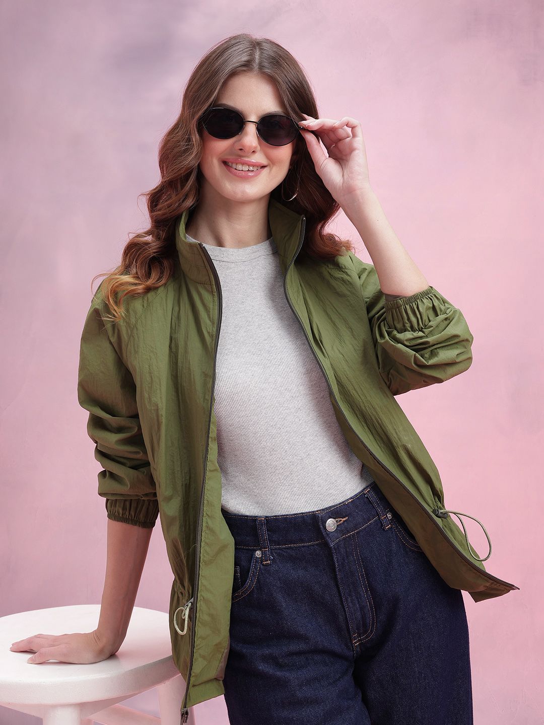 DressBerry Mock Collar Tailored Jacket