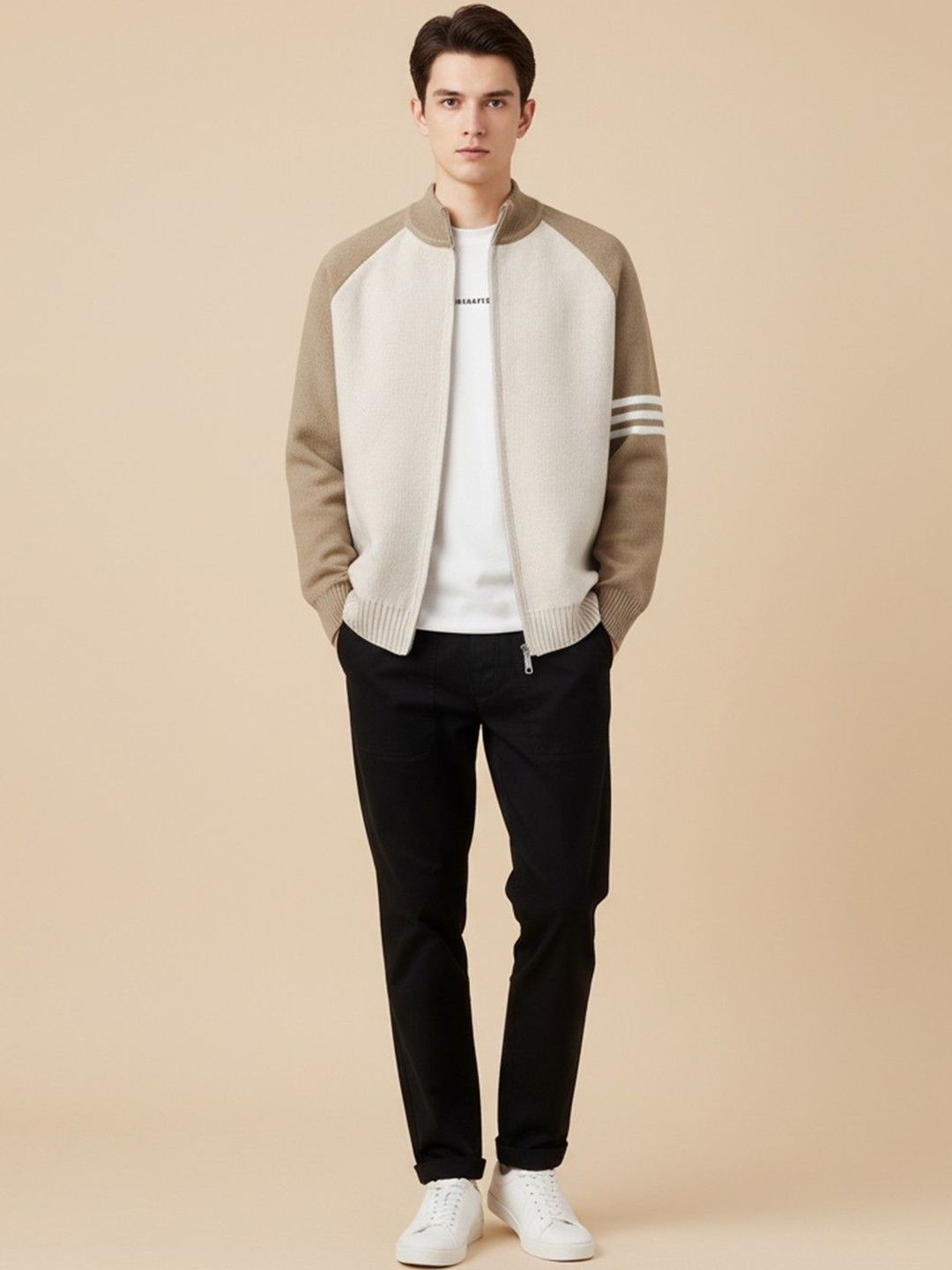 Mast & Harbour Men Colourblocked Bomber Jacket