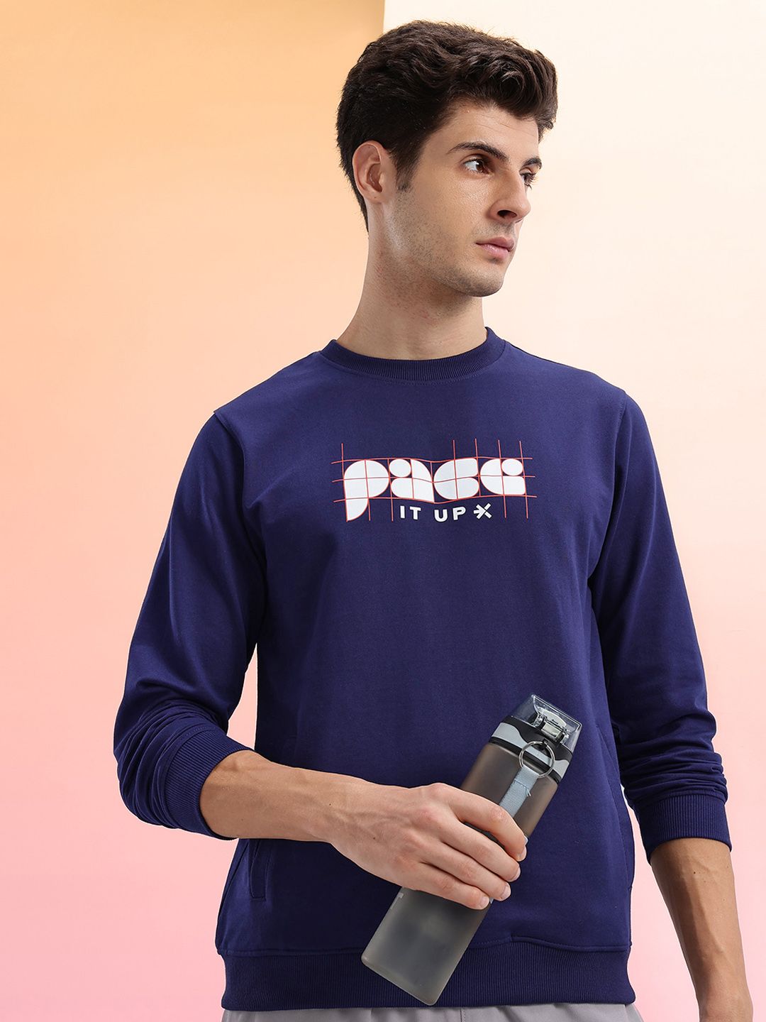HRX by Hrithik Roshan Printed Running Sweatshirt