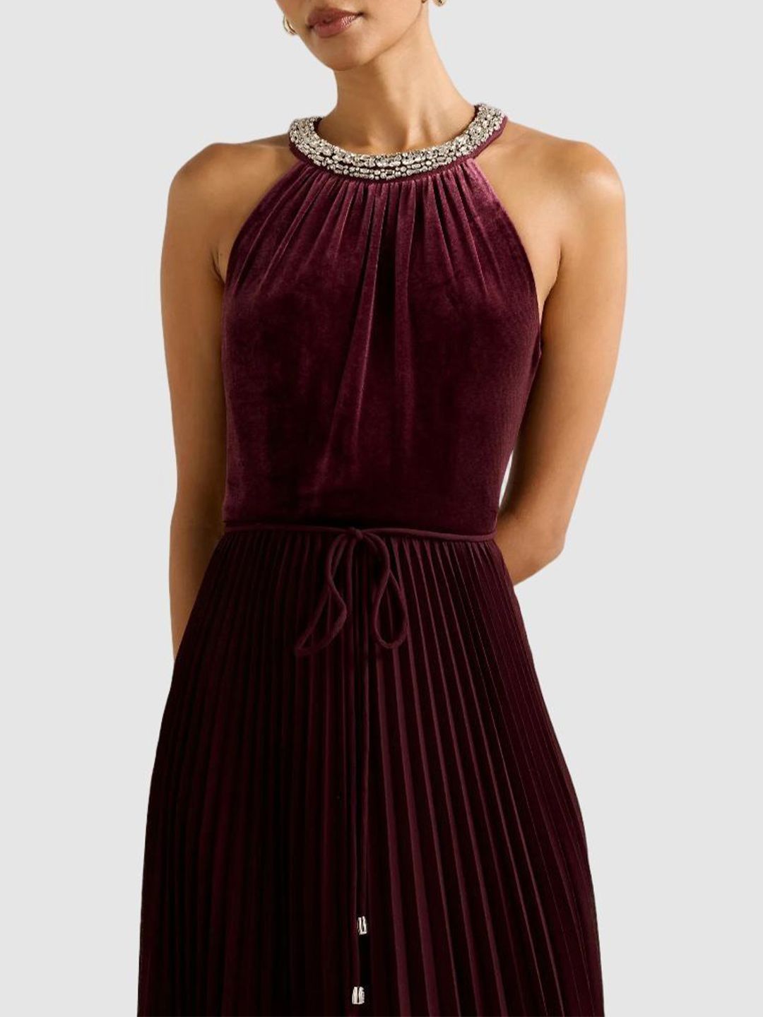 Halter Neck Maxi Dress