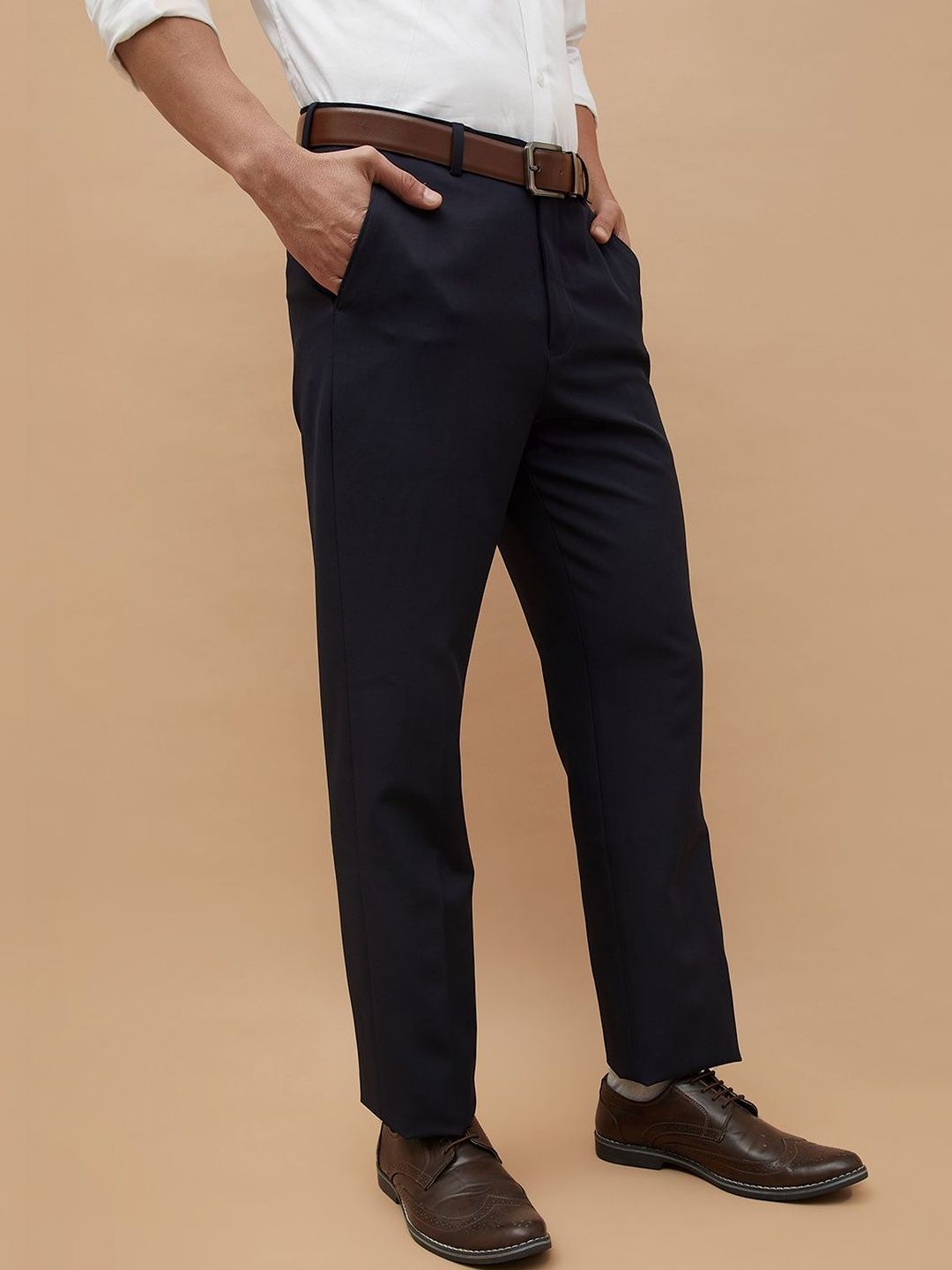 CODE by Lifestyle Men Slim Fit Easy Wash Trousers
