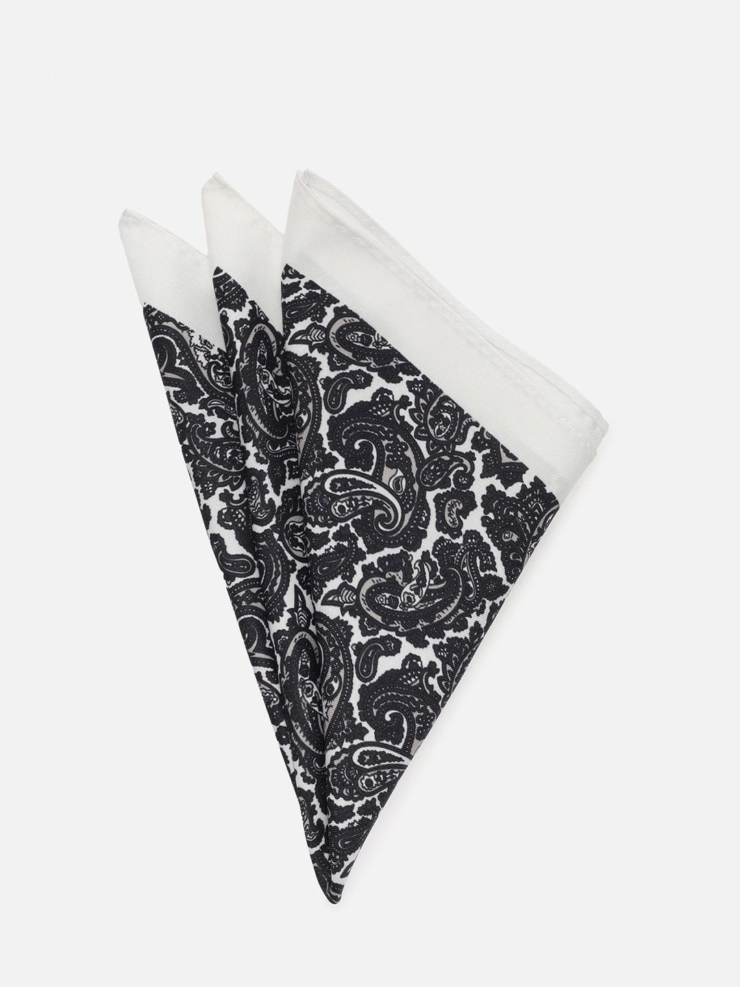Van Heusen Men Paisley Printed Monochrome Pocket Square